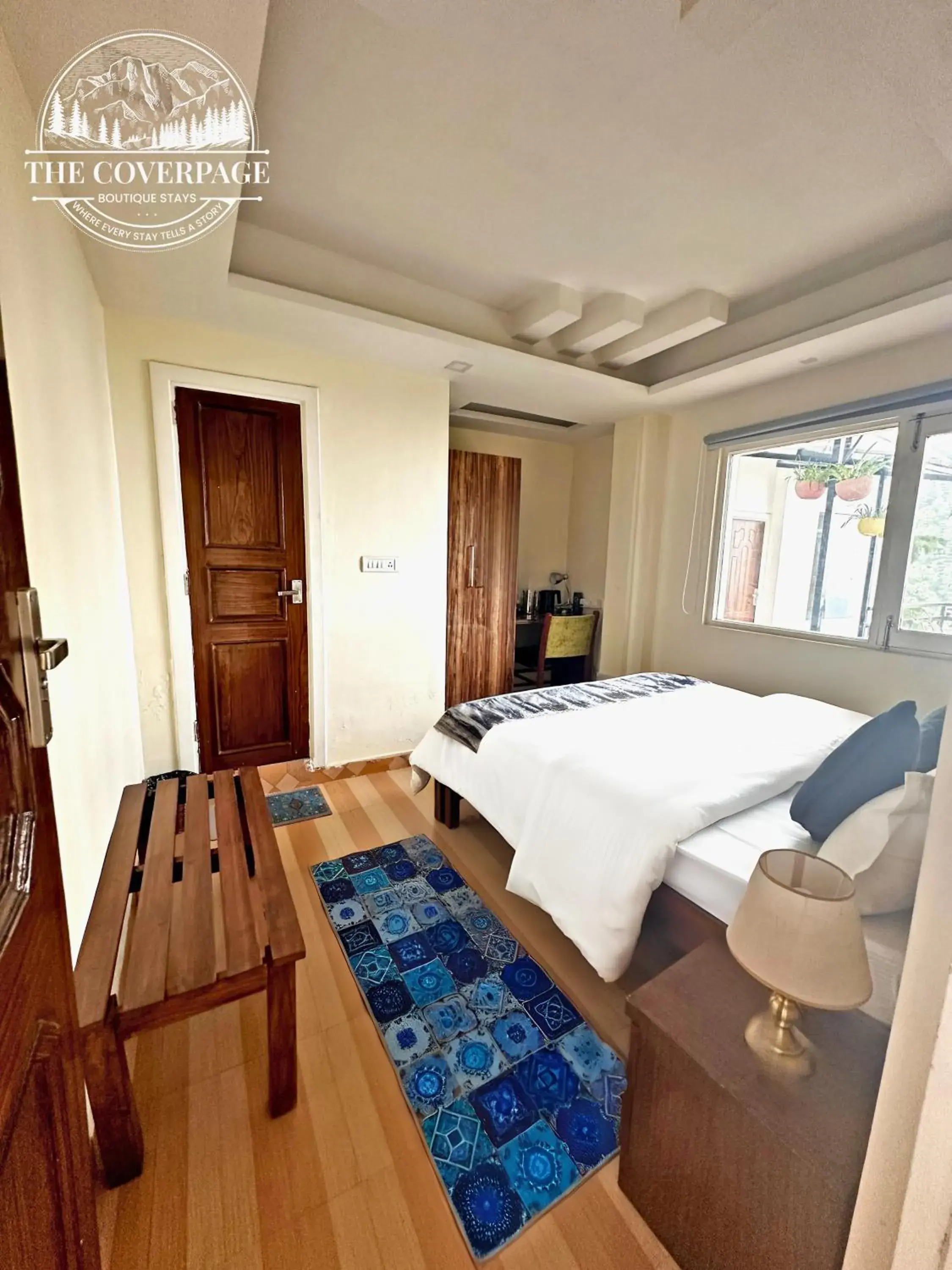 Bed in The Coverpage Boutique Stays Mussoorie Bed in The Coverpage Boutique Stays Mussoorie
