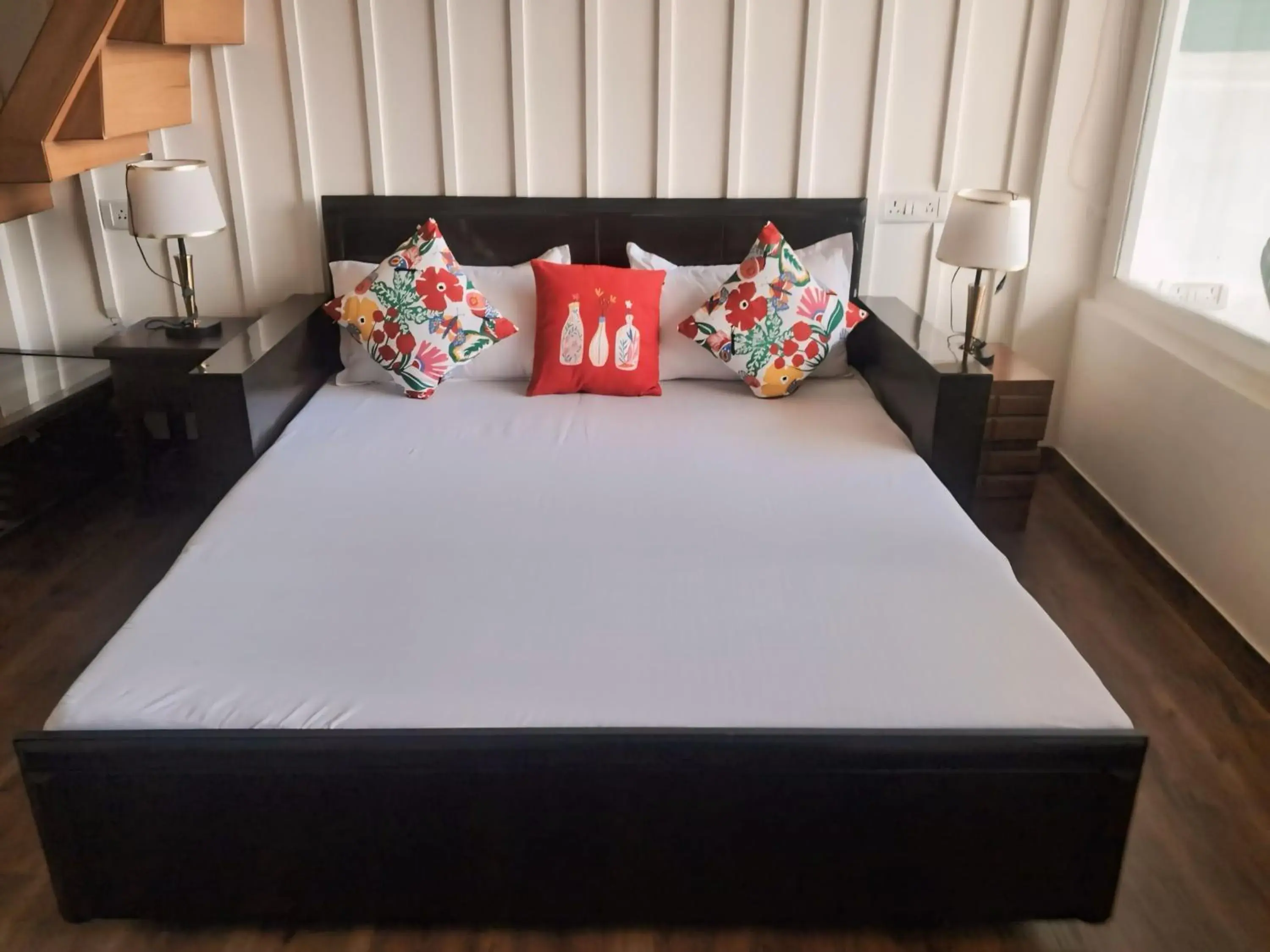 Bed in The Coverpage Boutique Stays Mussoorie Bed in The Coverpage Boutique Stays Mussoorie