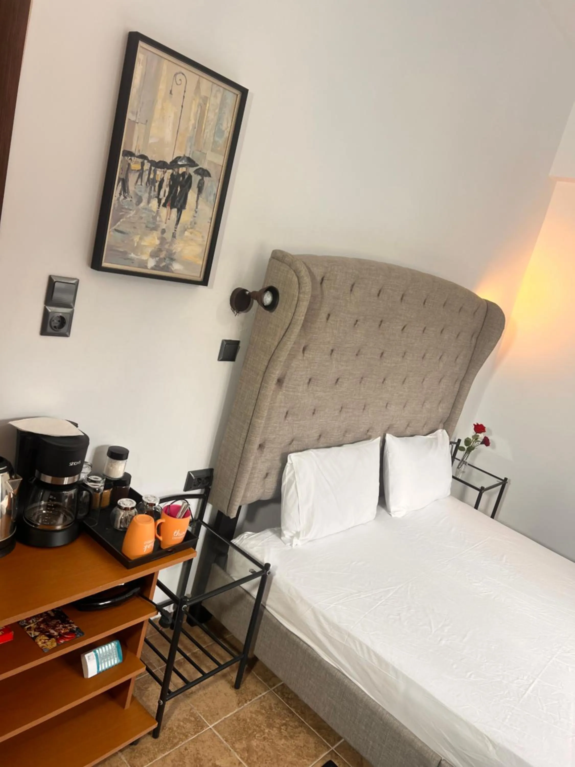Bed in blue Hotel