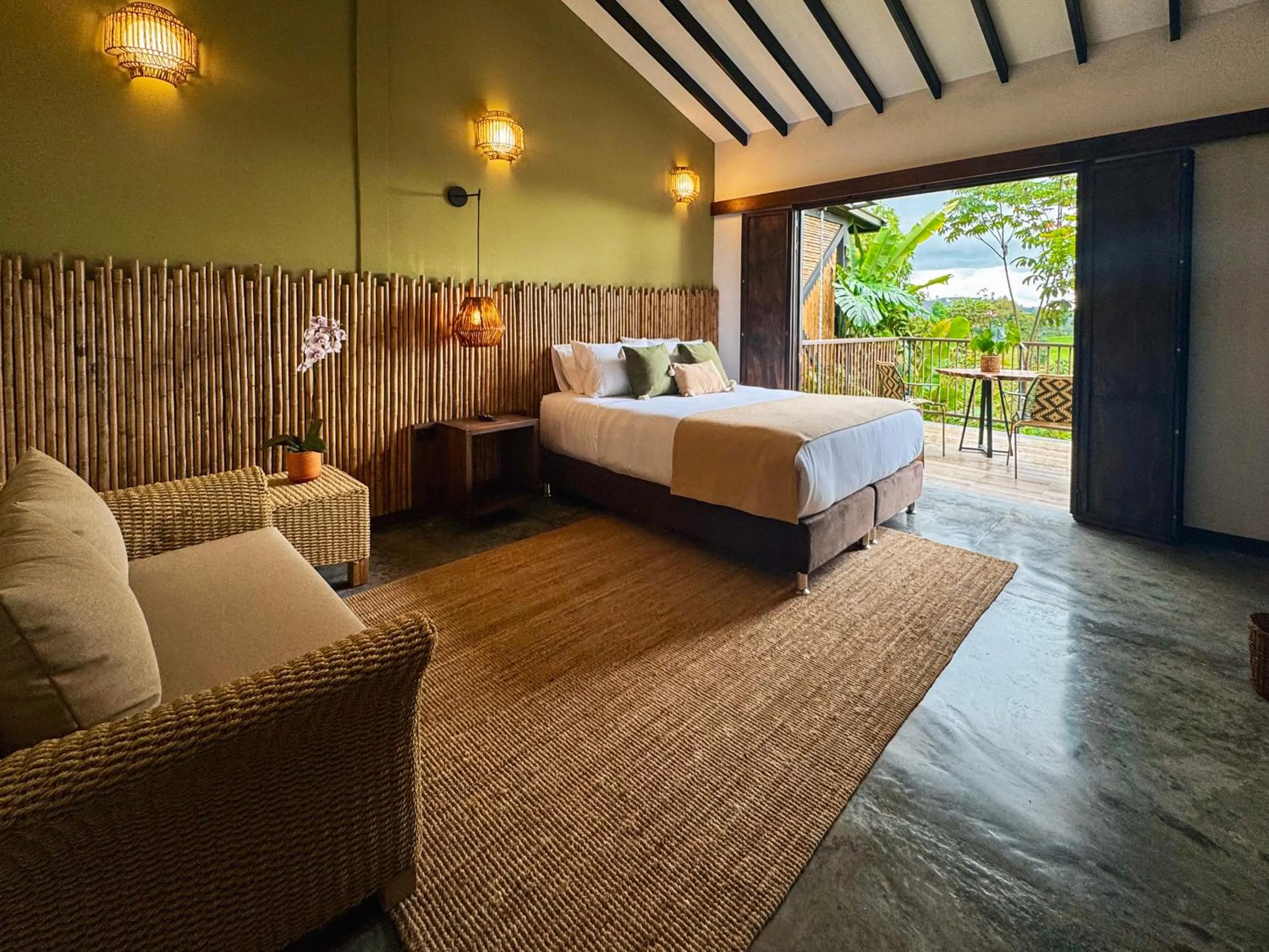 Photo of the whole room, Bed in Tukki Ecolodge Hotel