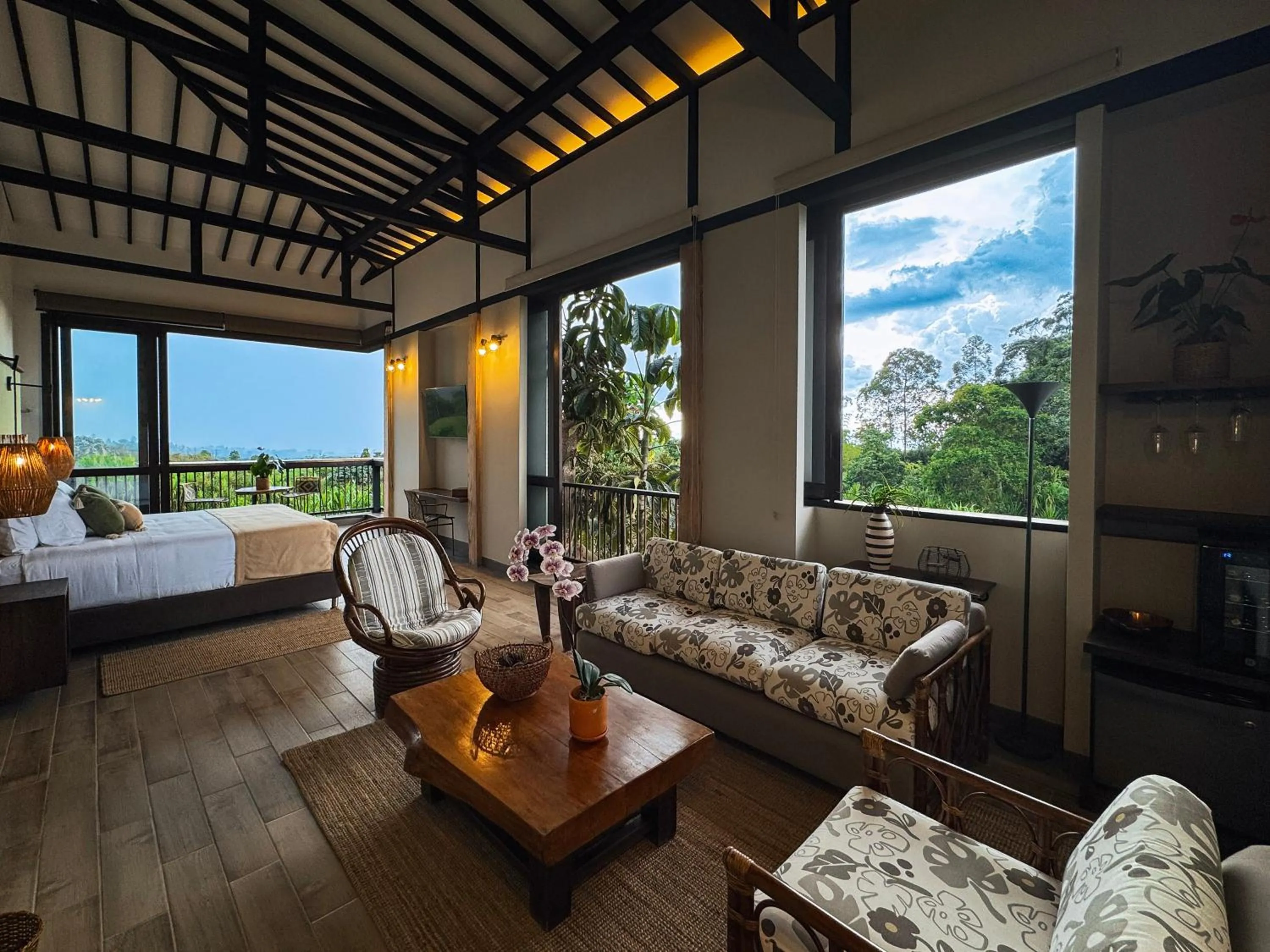 Photo of the whole room, Bed in Tukki Ecolodge Hotel