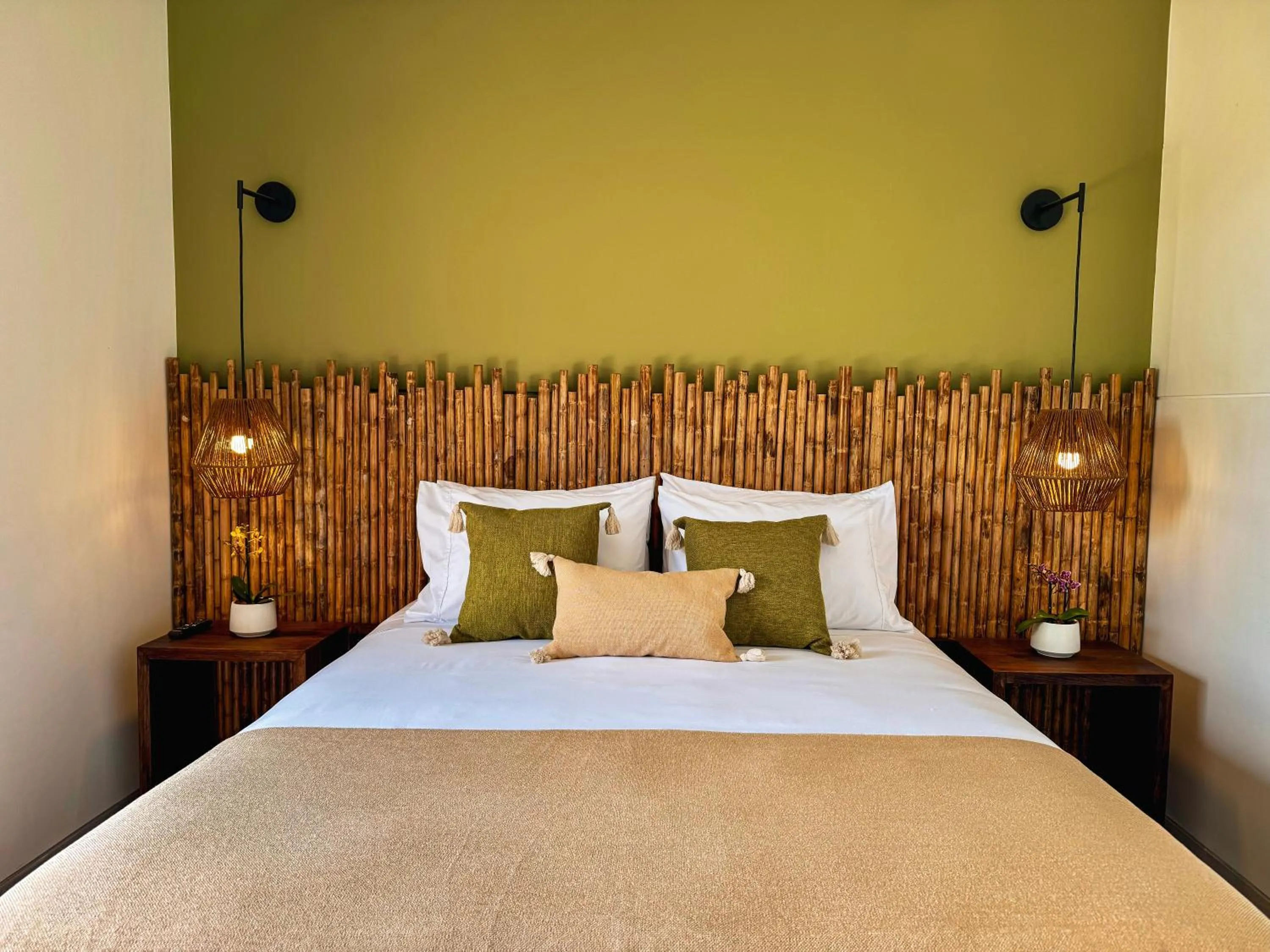 Bed in Tukki Ecolodge Hotel