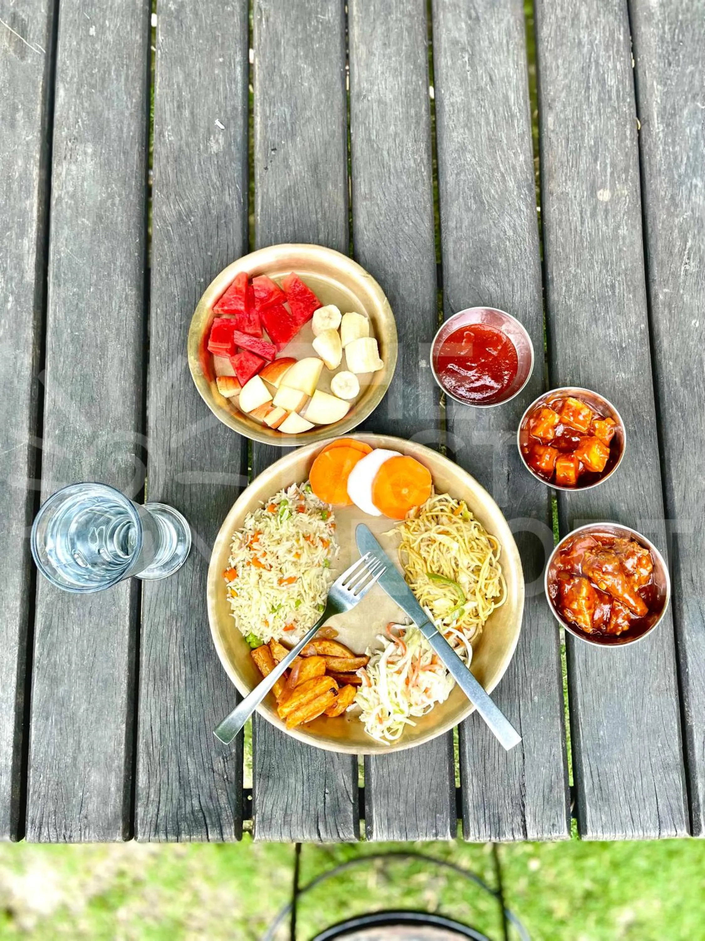 Food and drinks in The Last Resort - Safari Tent