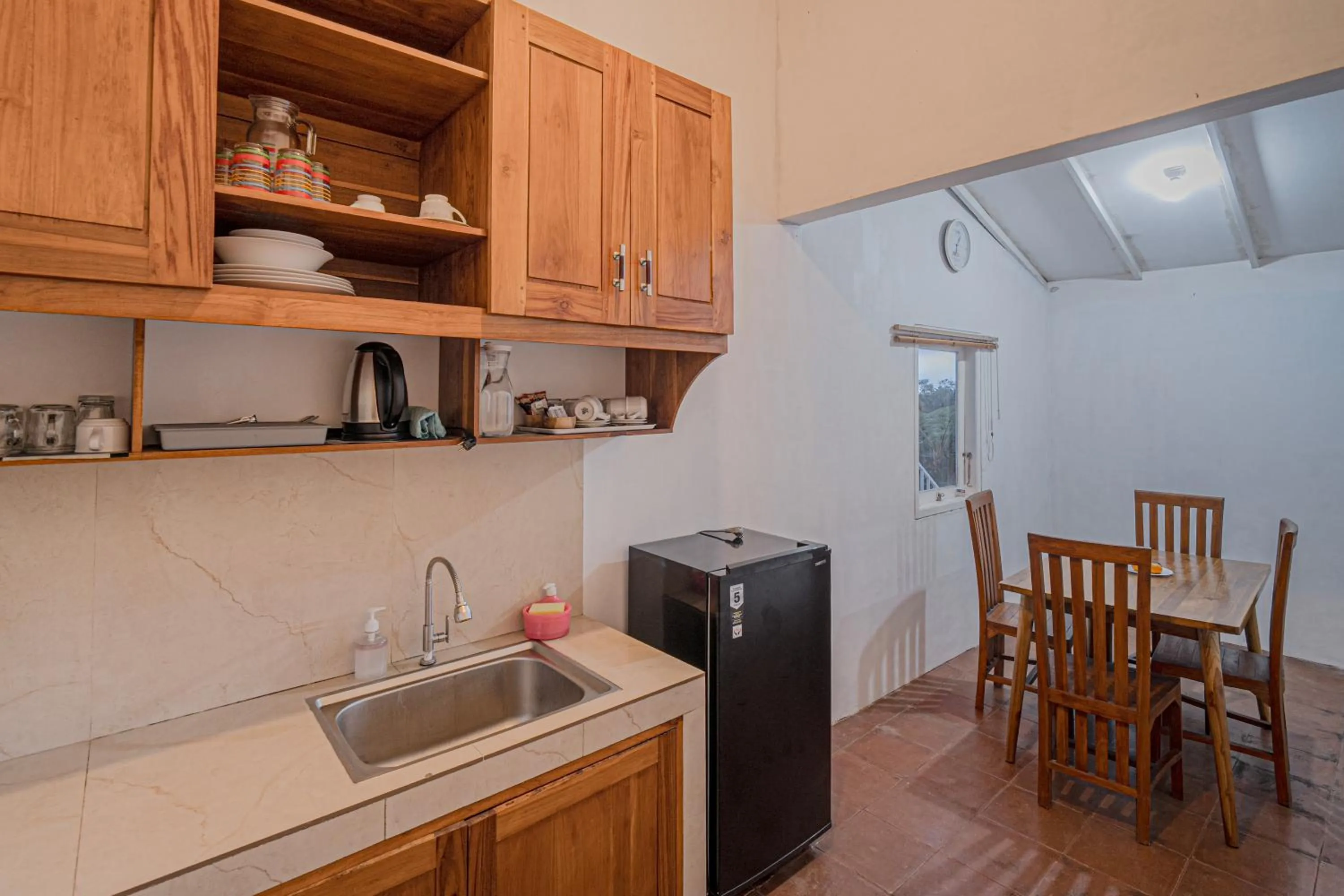 Kitchen or kitchenette in Jatiluwih Santya Loka Lodge & Twin Waterfall Managed by Manara