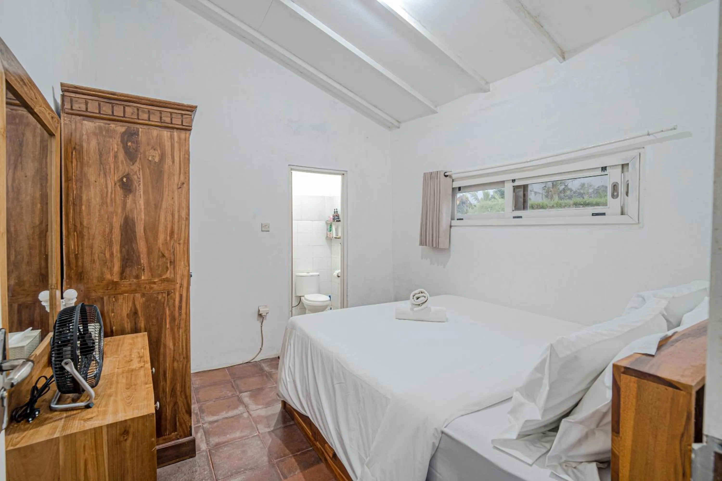 Bed in Jatiluwih Santya Loka Lodge & Twin Waterfall Managed by Manara