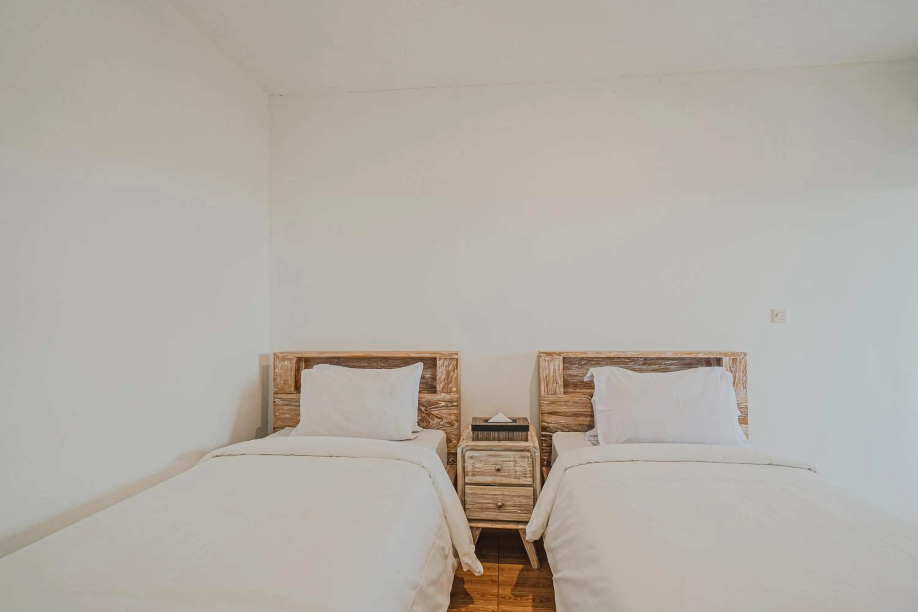 Bed in Jatiluwih Santya Loka Lodge & Twin Waterfall Managed by Manara