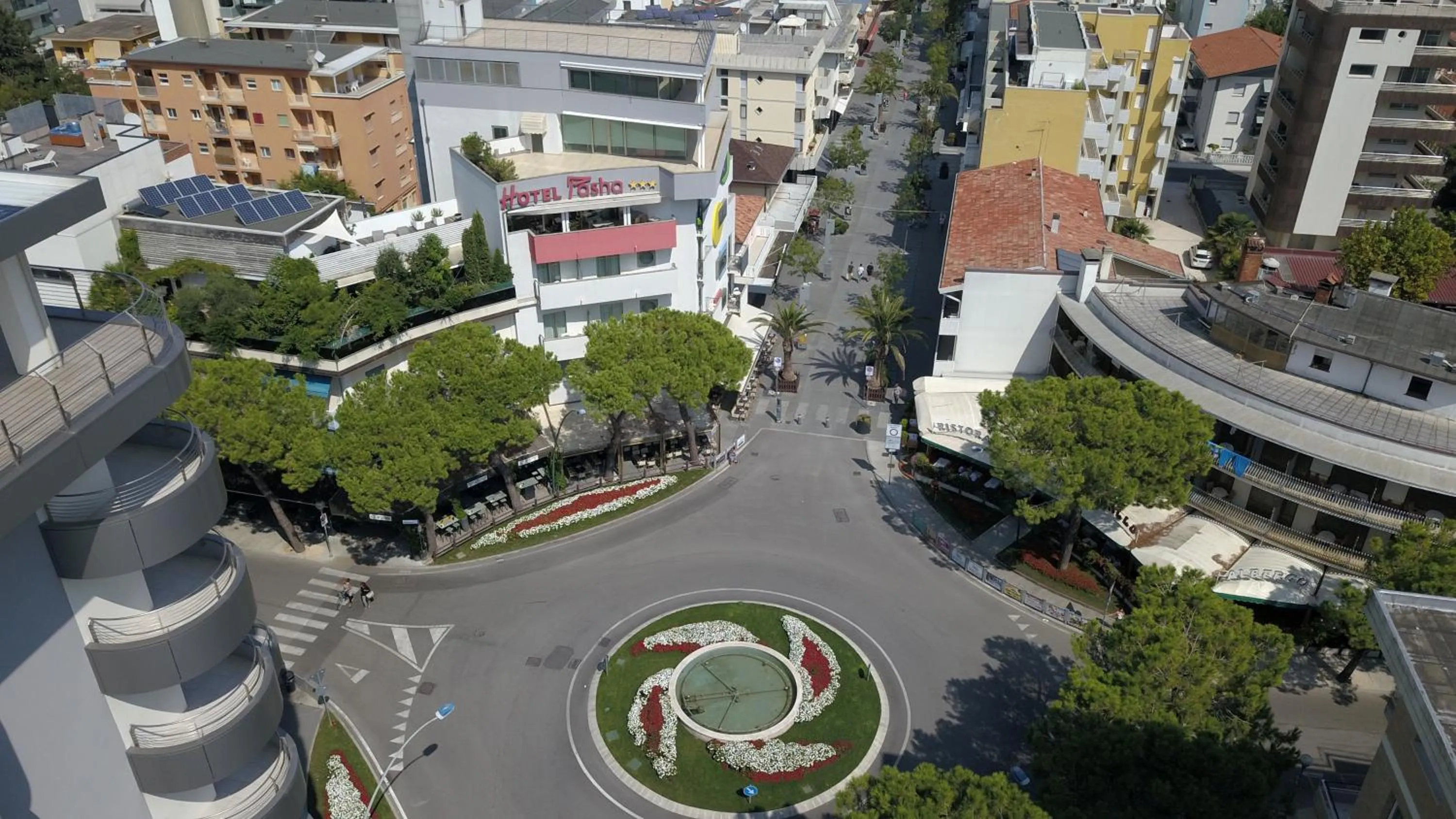 Bird's eye view in Hotel Pasha