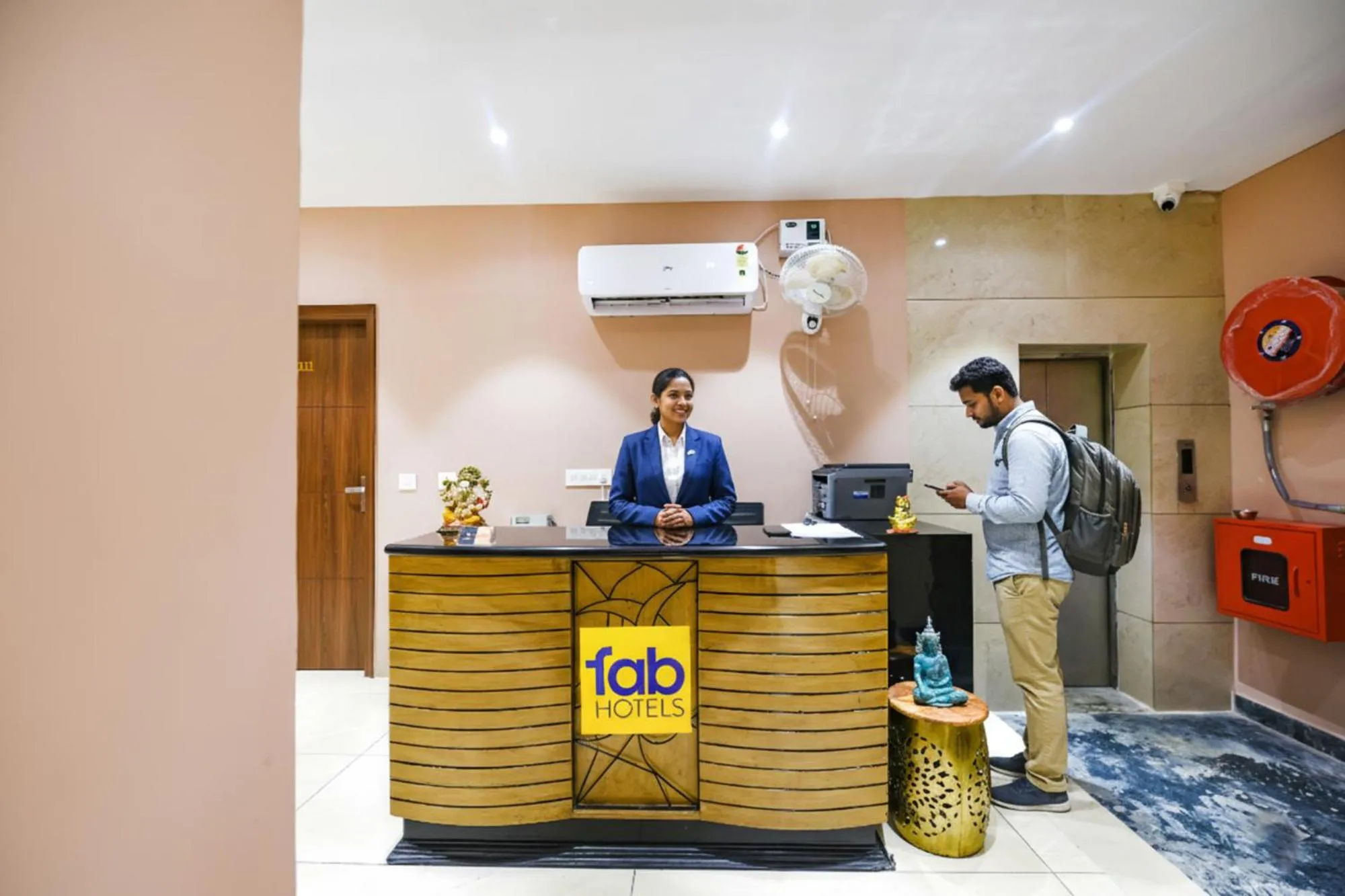 Lobby or reception in FabHotel Supreme Suites