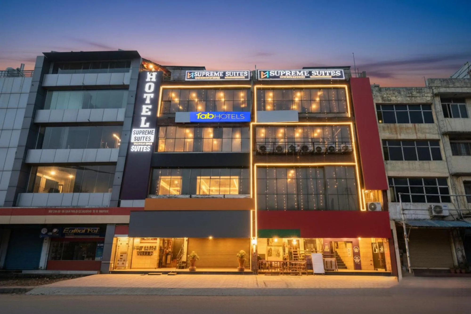 Property building in FabHotel Supreme Suites