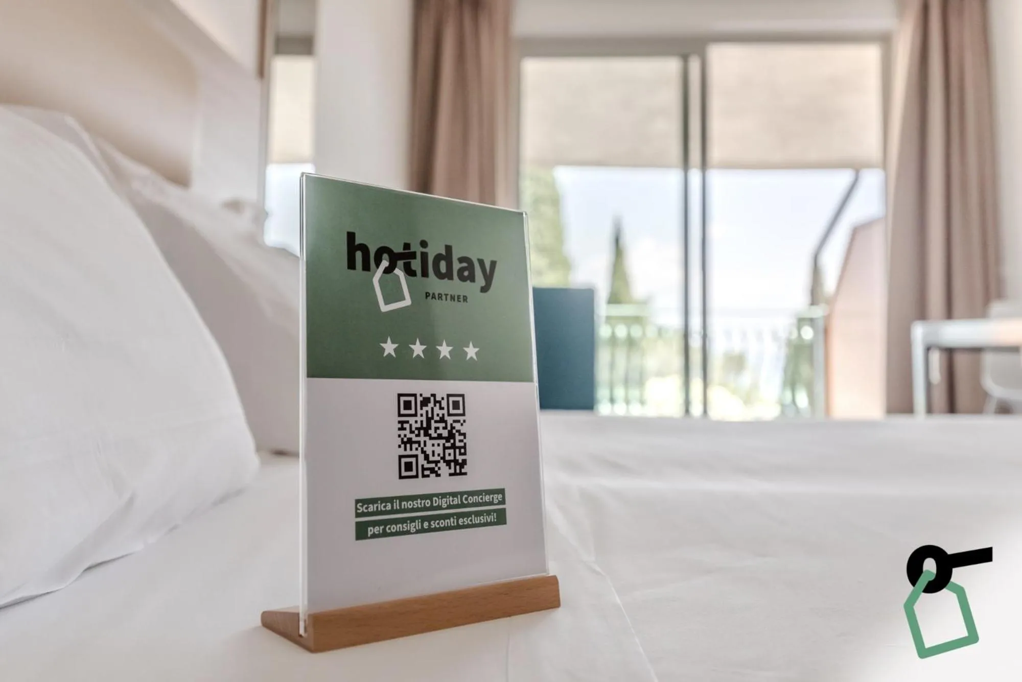 Bed in HOTIDAY Apartments Desenzano
