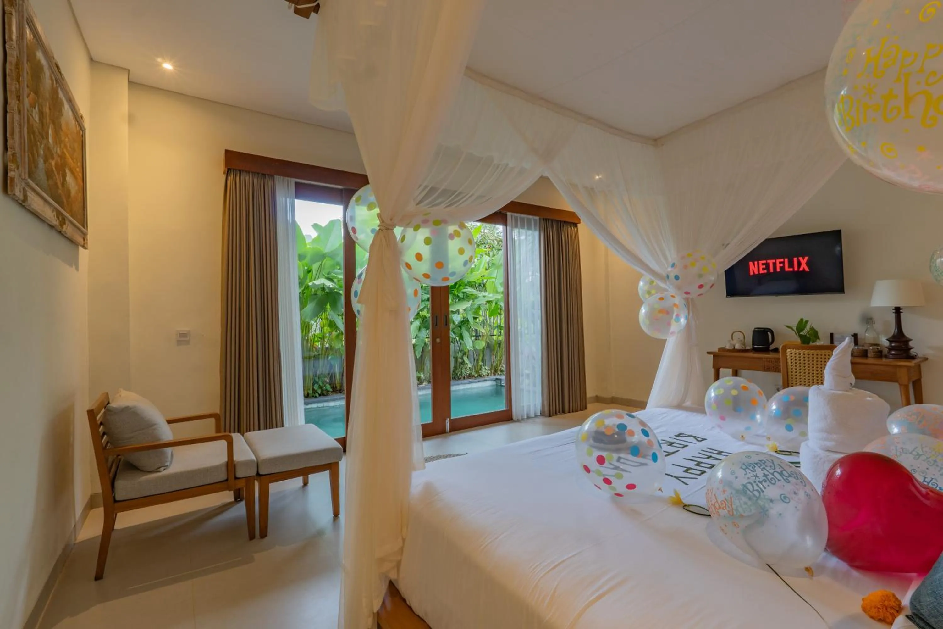Bed in Alankara Villa & Spa Ubud by Mahaprana