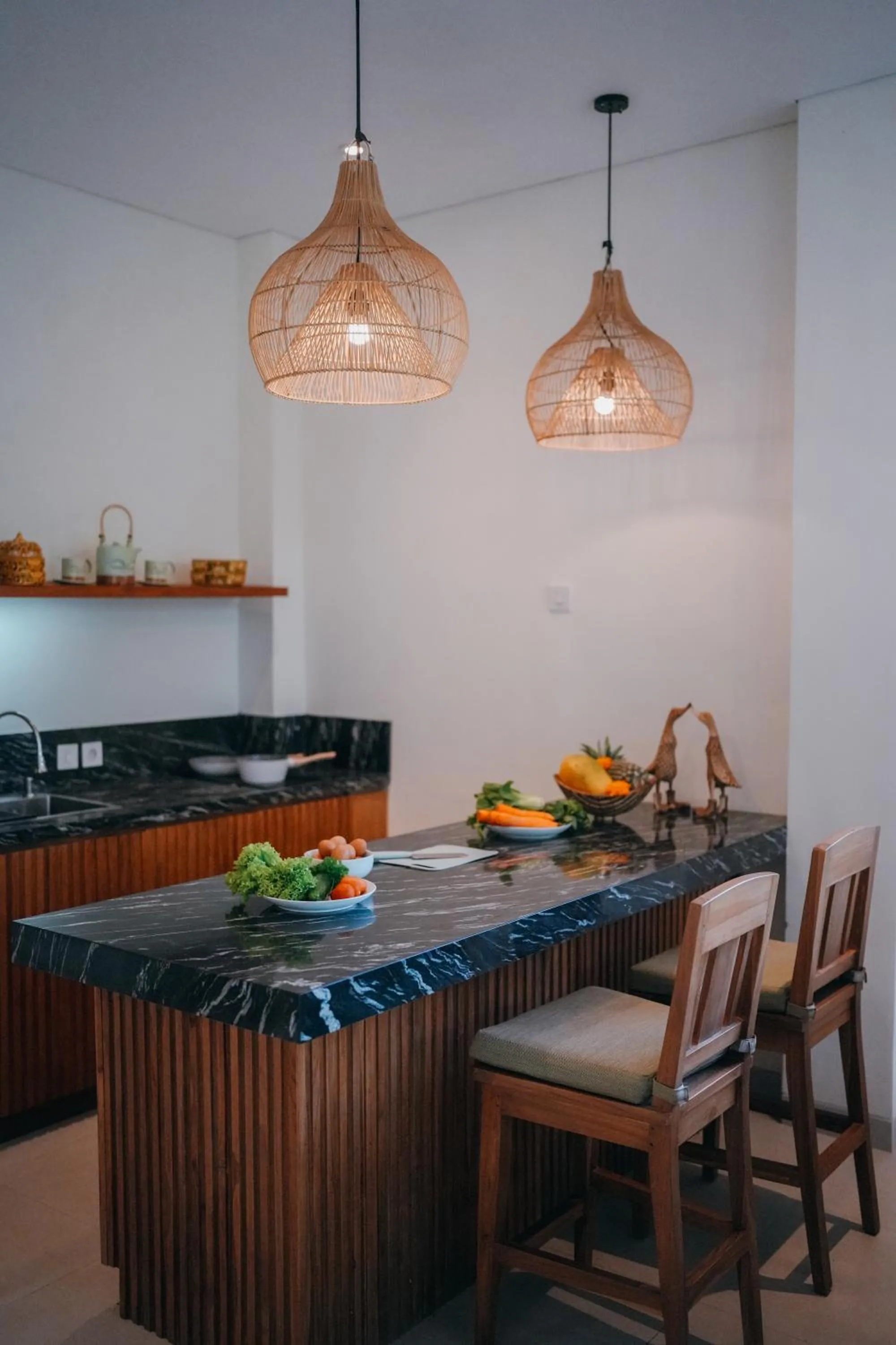 kitchen in Alankara Villa & Spa Ubud by Mahaprana