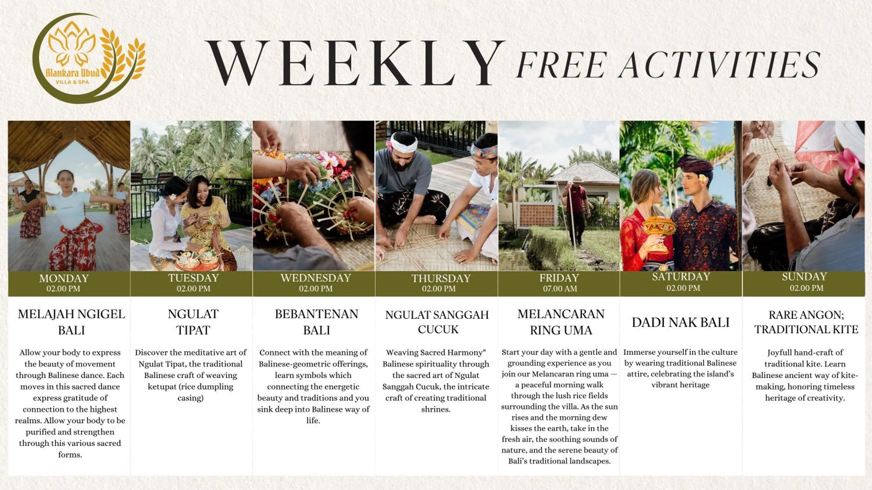Activities in Alankara Villa & Spa Ubud by Mahaprana