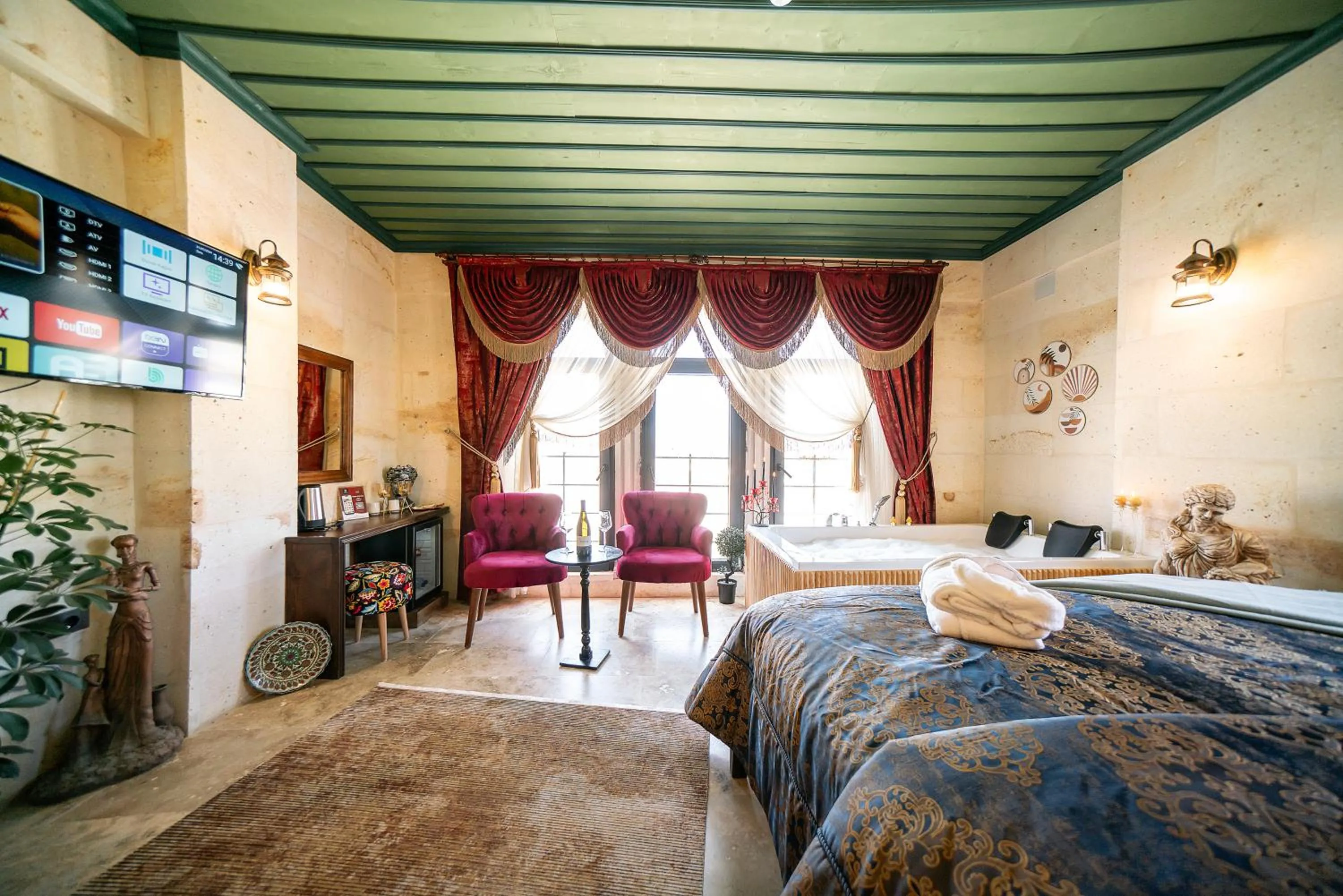 Bed in Abra Stone House