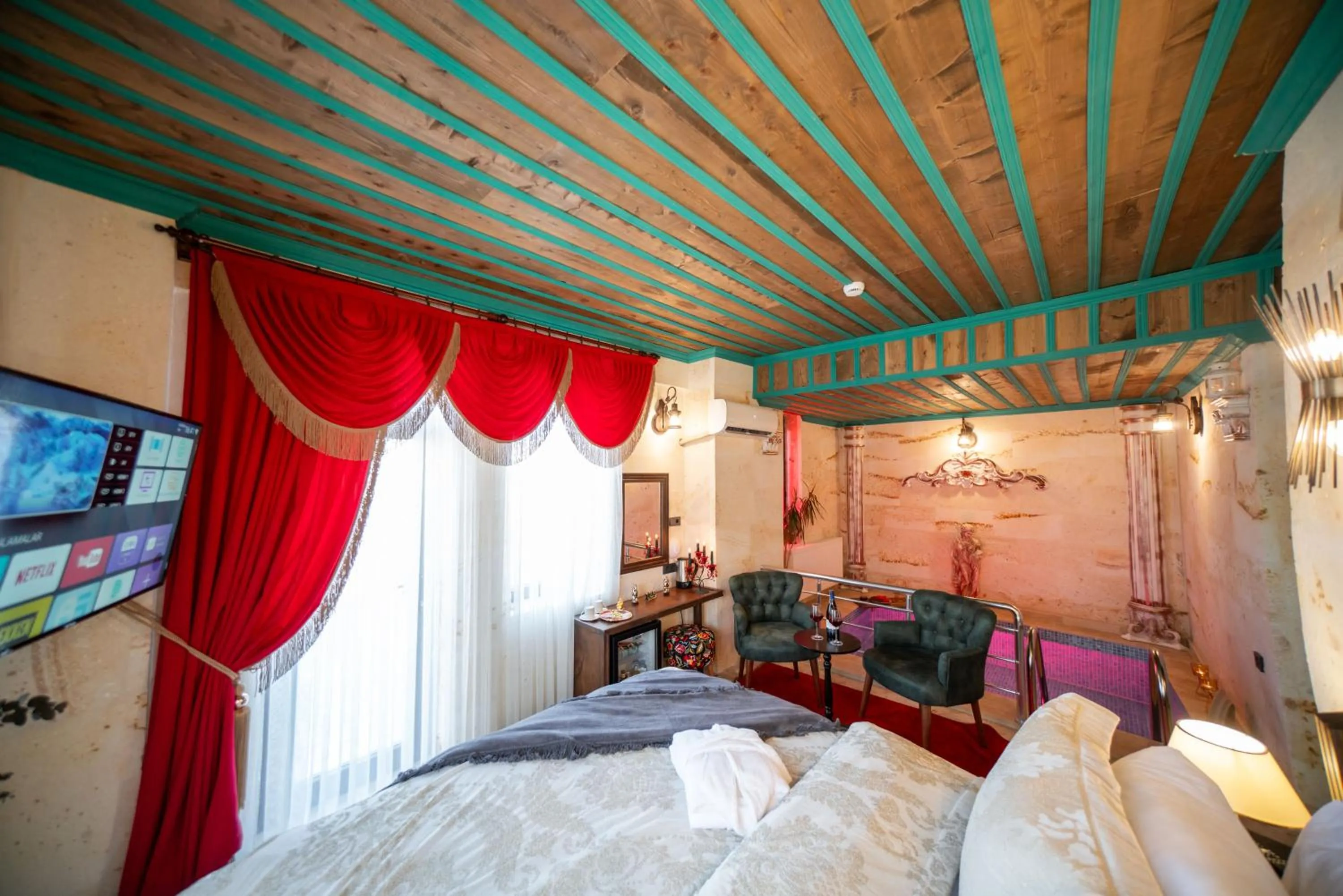 Bed in Abra Stone House