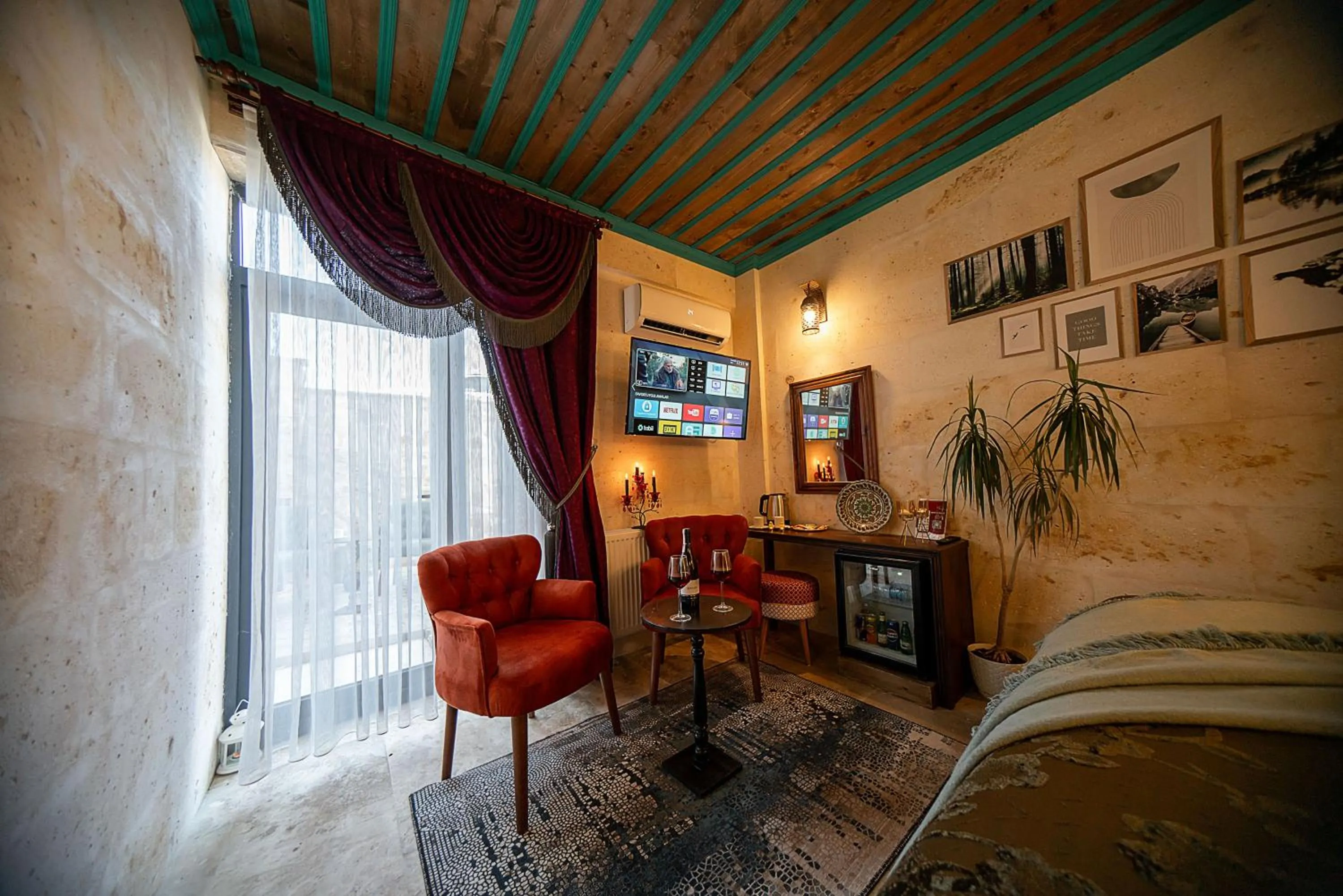 Bed in Abra Stone House