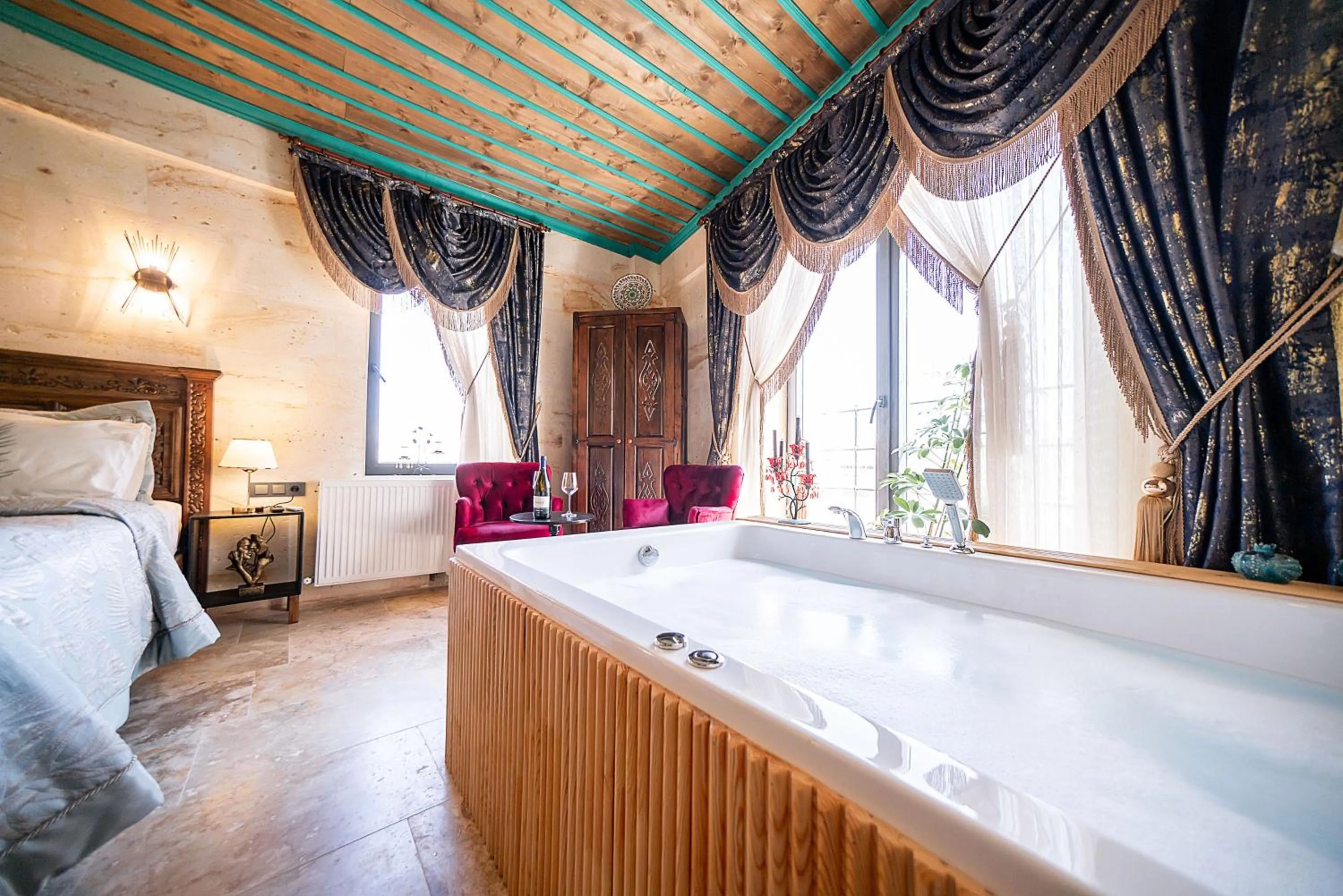 Bed in Abra Stone House