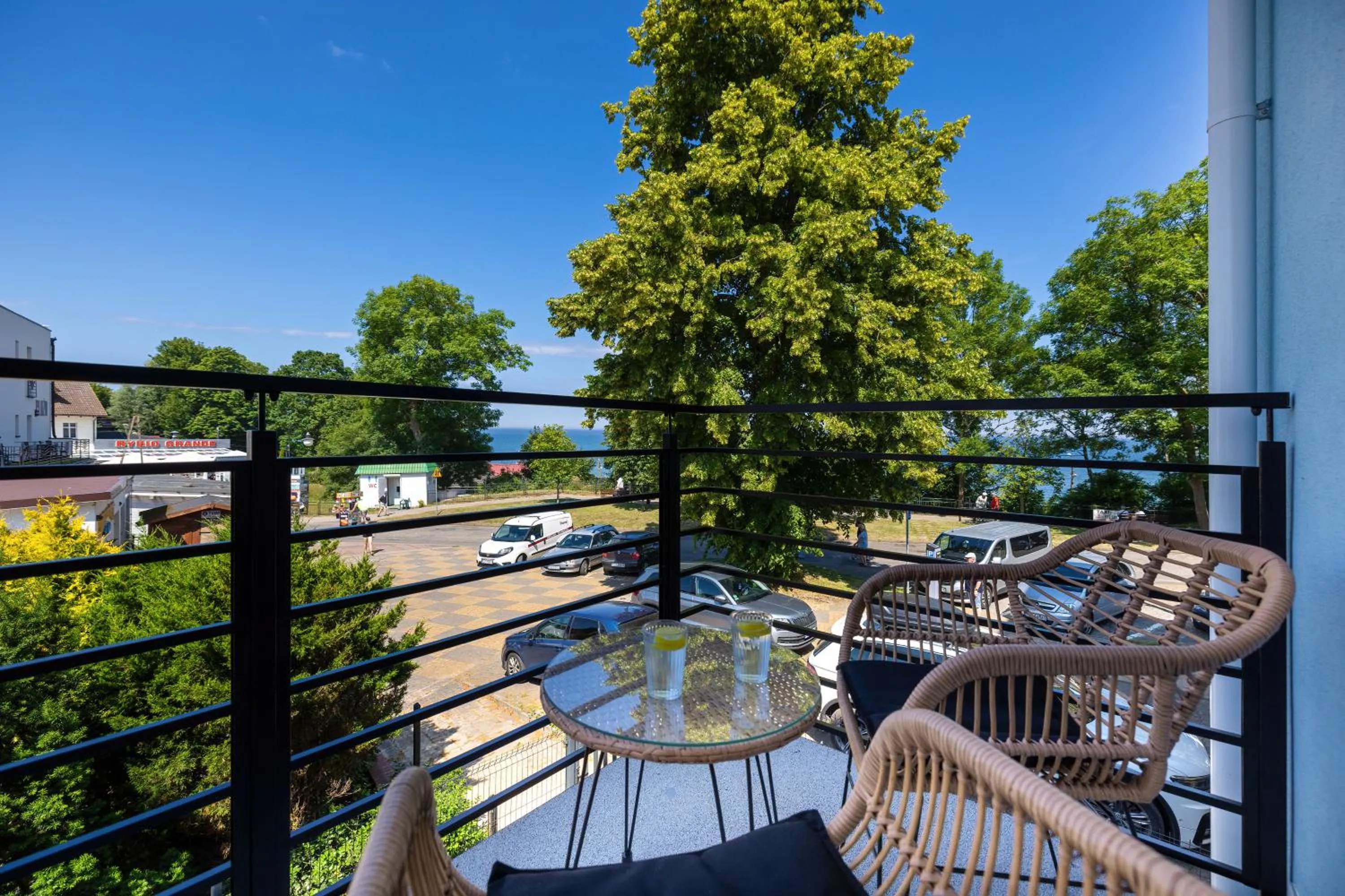 Balcony/Terrace in Akwamaryn Apartamenty
