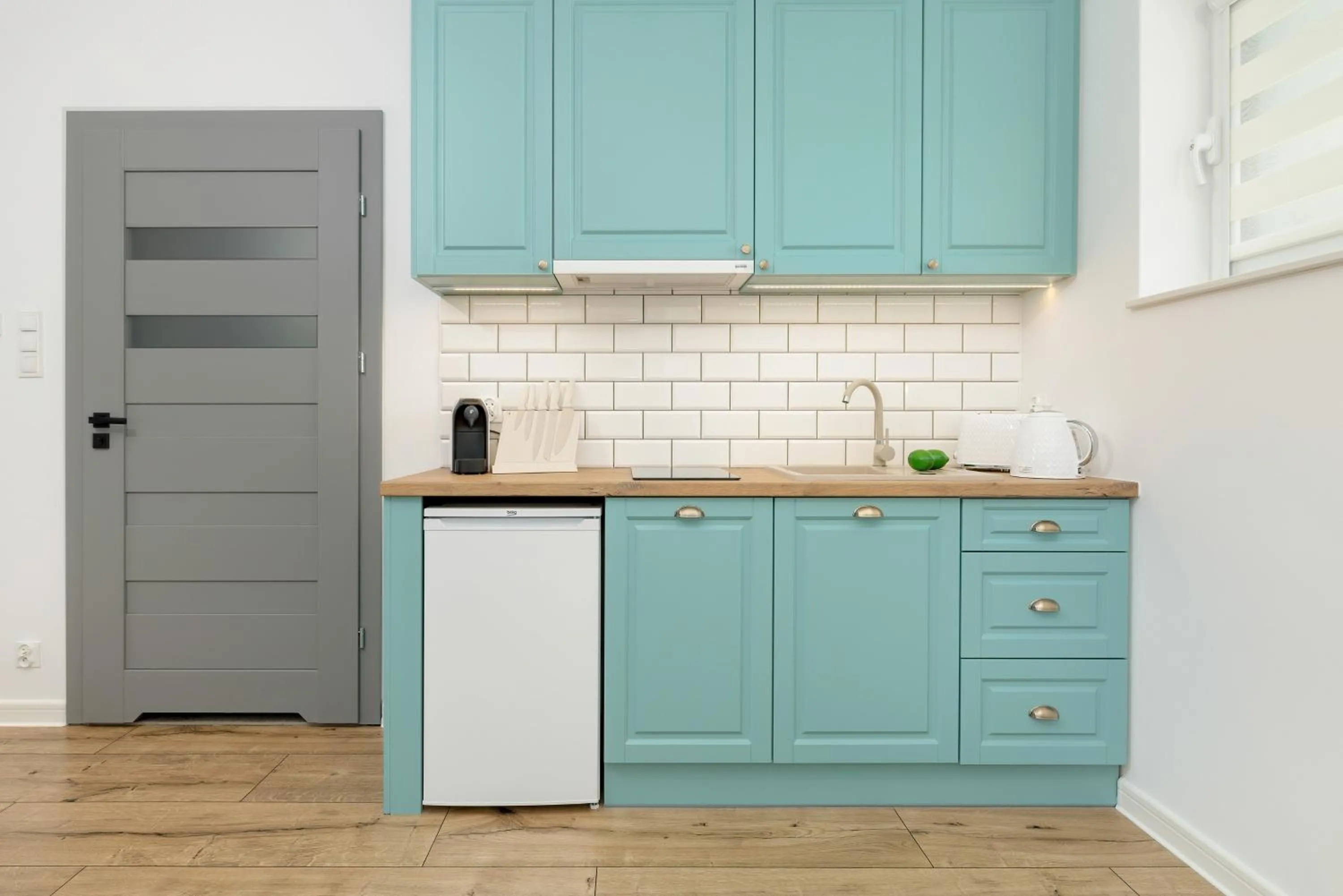 Kitchen or kitchenette in Akwamaryn Apartamenty