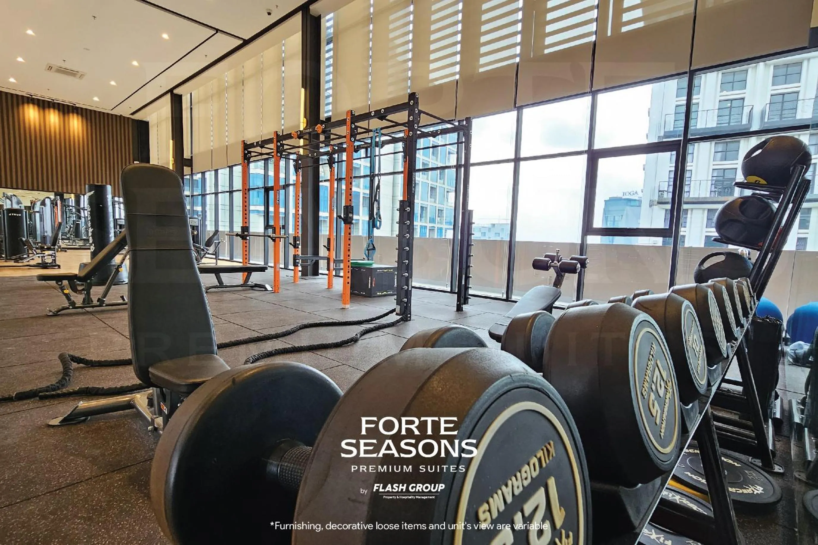 Fitness centre/facilities in Forte Seasons Mossaz Premium Suites Petaling Jaya