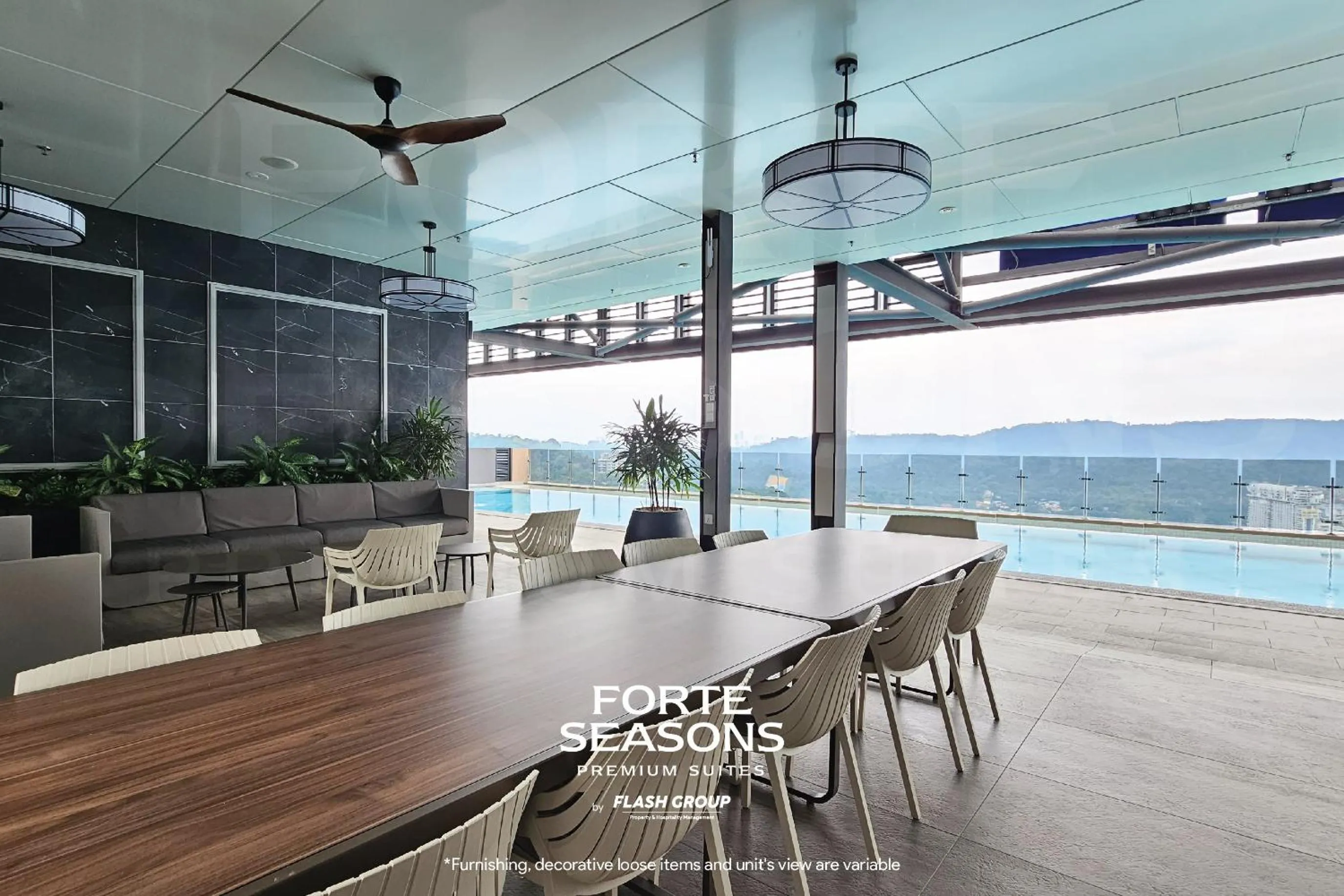 Pool view in Forte Seasons Mossaz Premium Suites Petaling Jaya