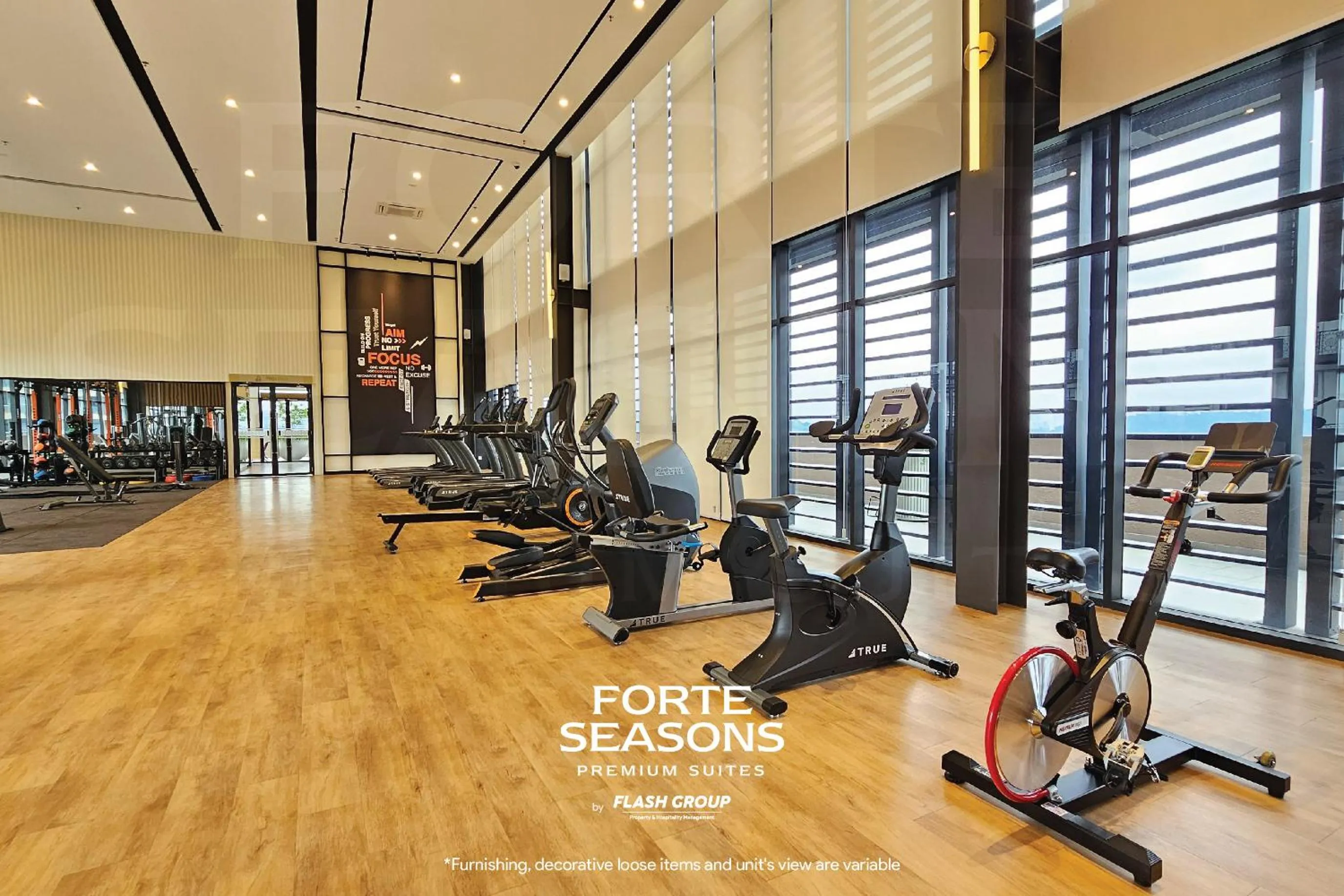 Fitness centre/facilities in Forte Seasons Mossaz Premium Suites Petaling Jaya
