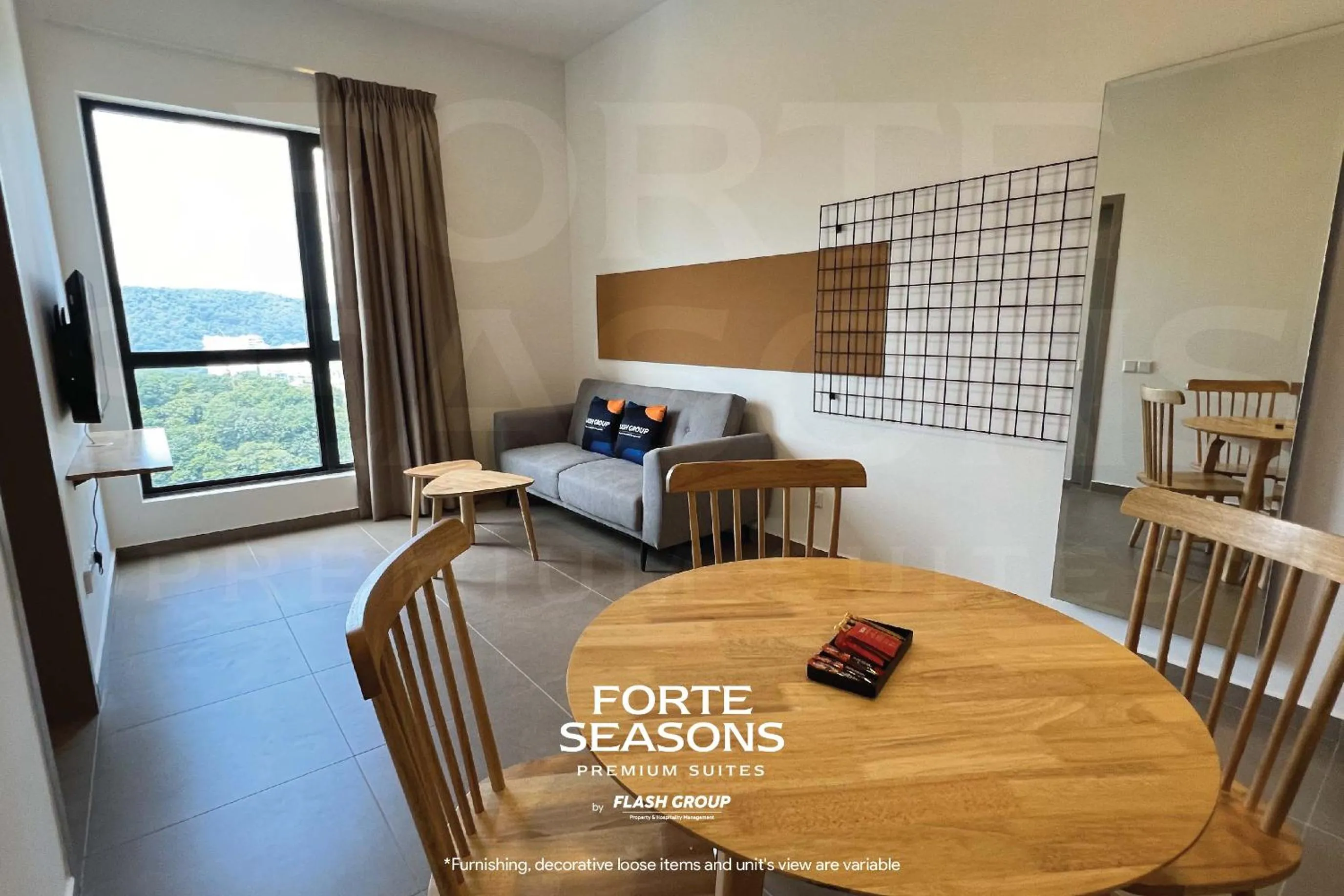 Seating area, Bed in Forte Seasons Mossaz Premium Suites Petaling Jaya