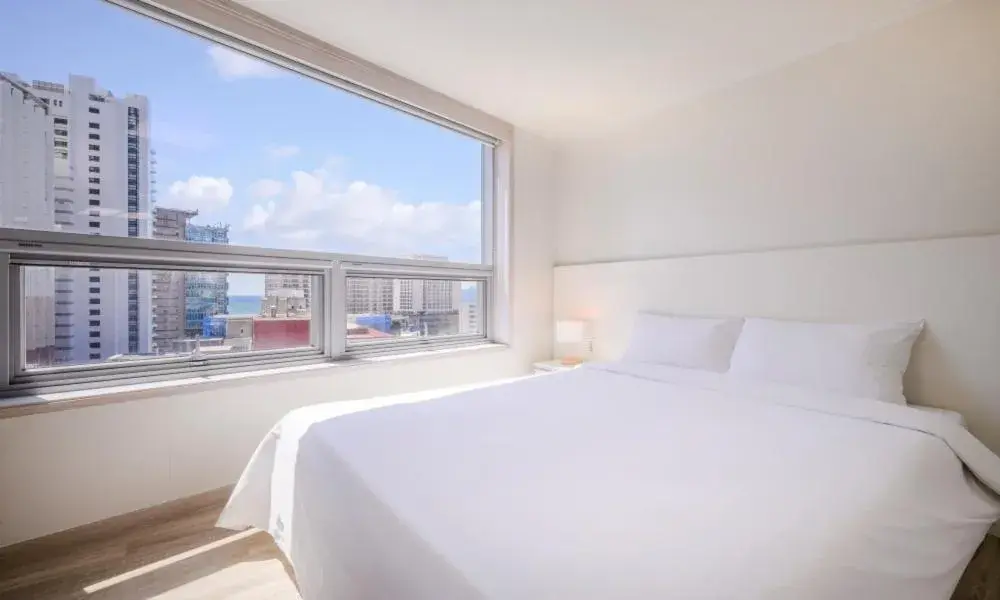 Bed in POL-A Resort Haeundae Bed in POL-A Resort Haeundae