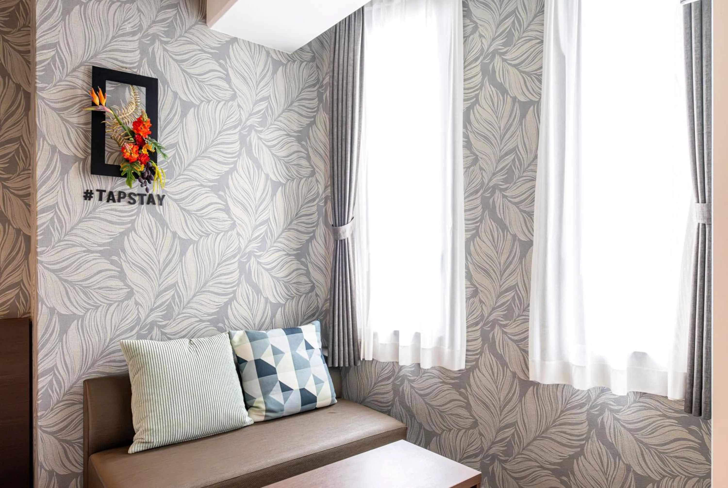 Bed in TapStay Hotel