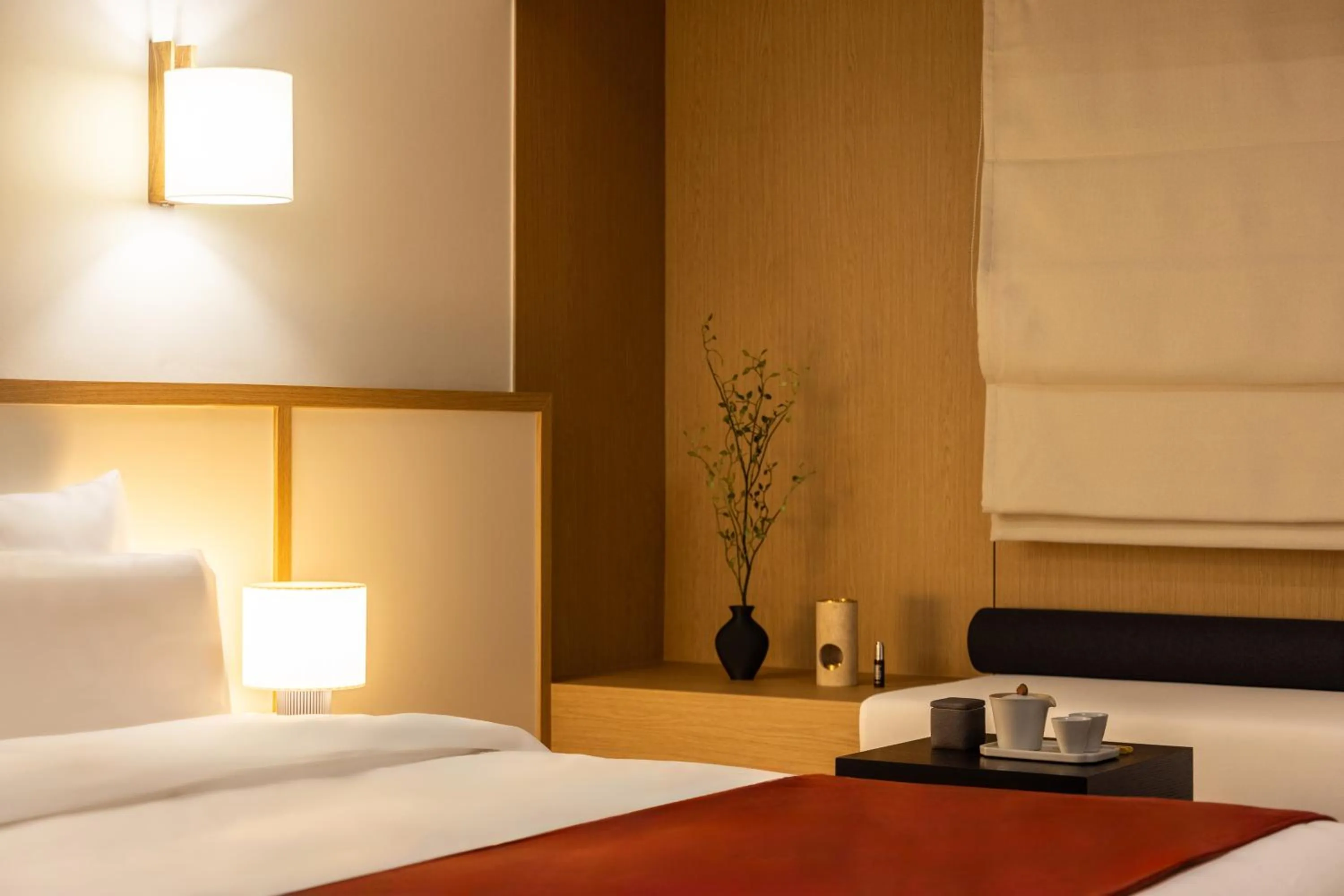Bed in AanK Hotel & Spa Pyeongtaek