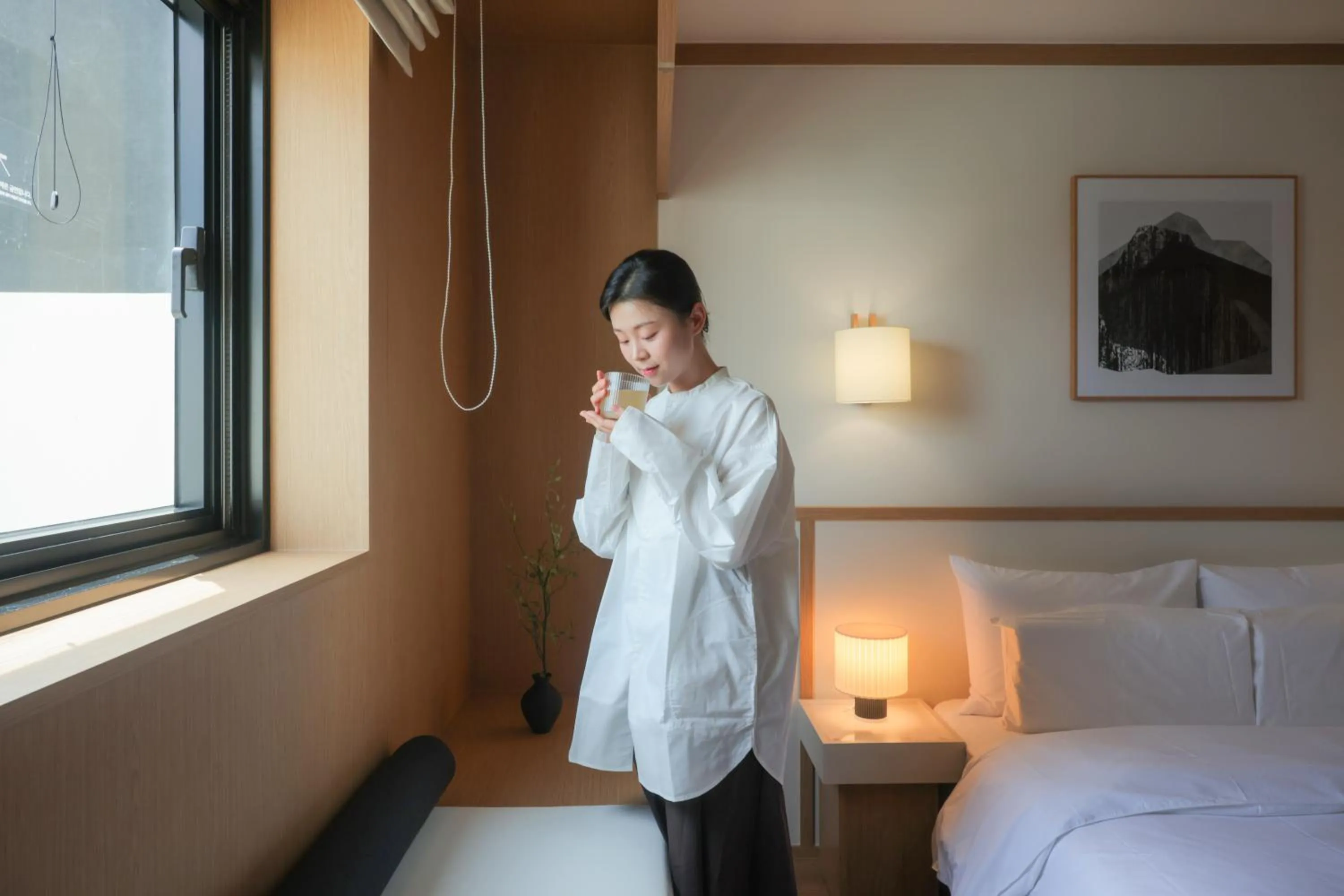 Bed in AanK Hotel & Spa Pyeongtaek