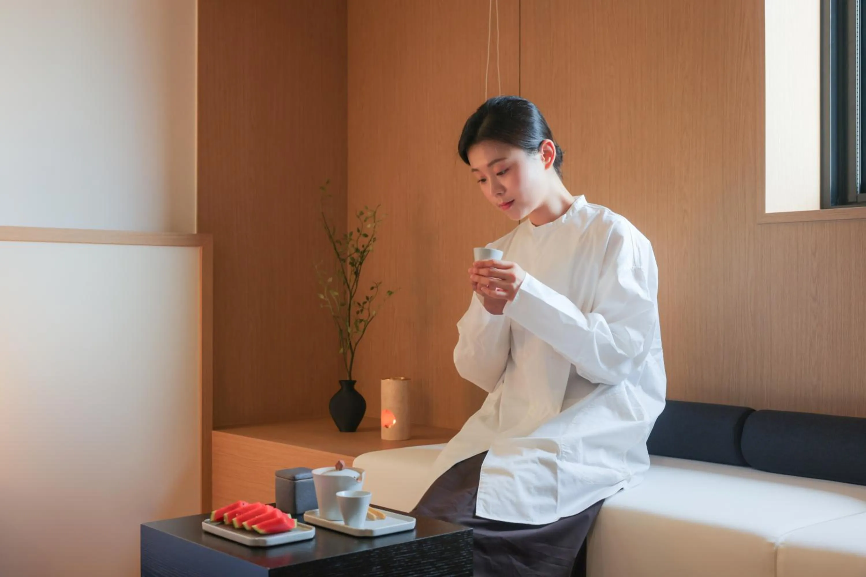 Bed in AanK Hotel & Spa Pyeongtaek