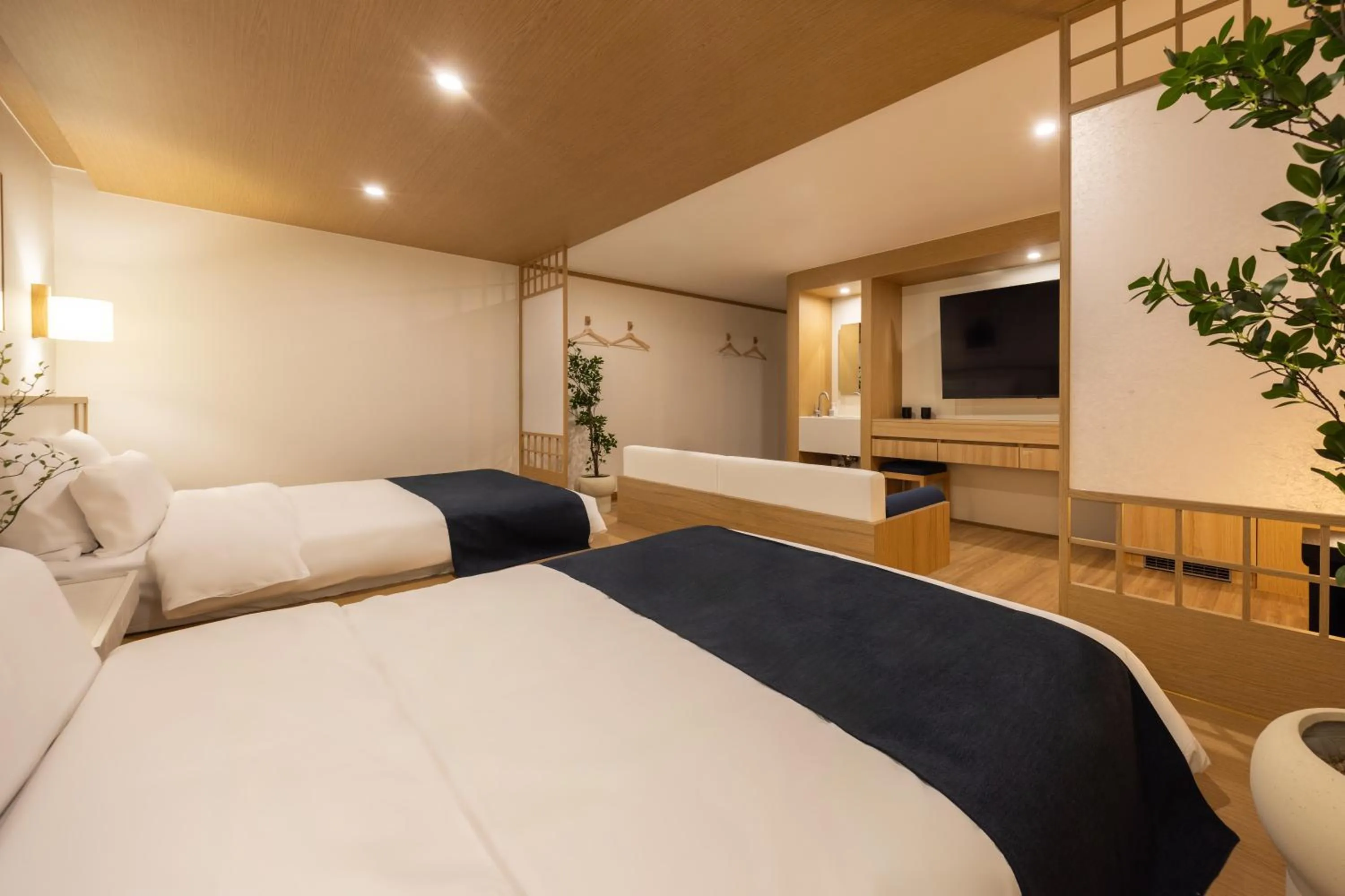 Bed in AanK Hotel & Spa Pyeongtaek