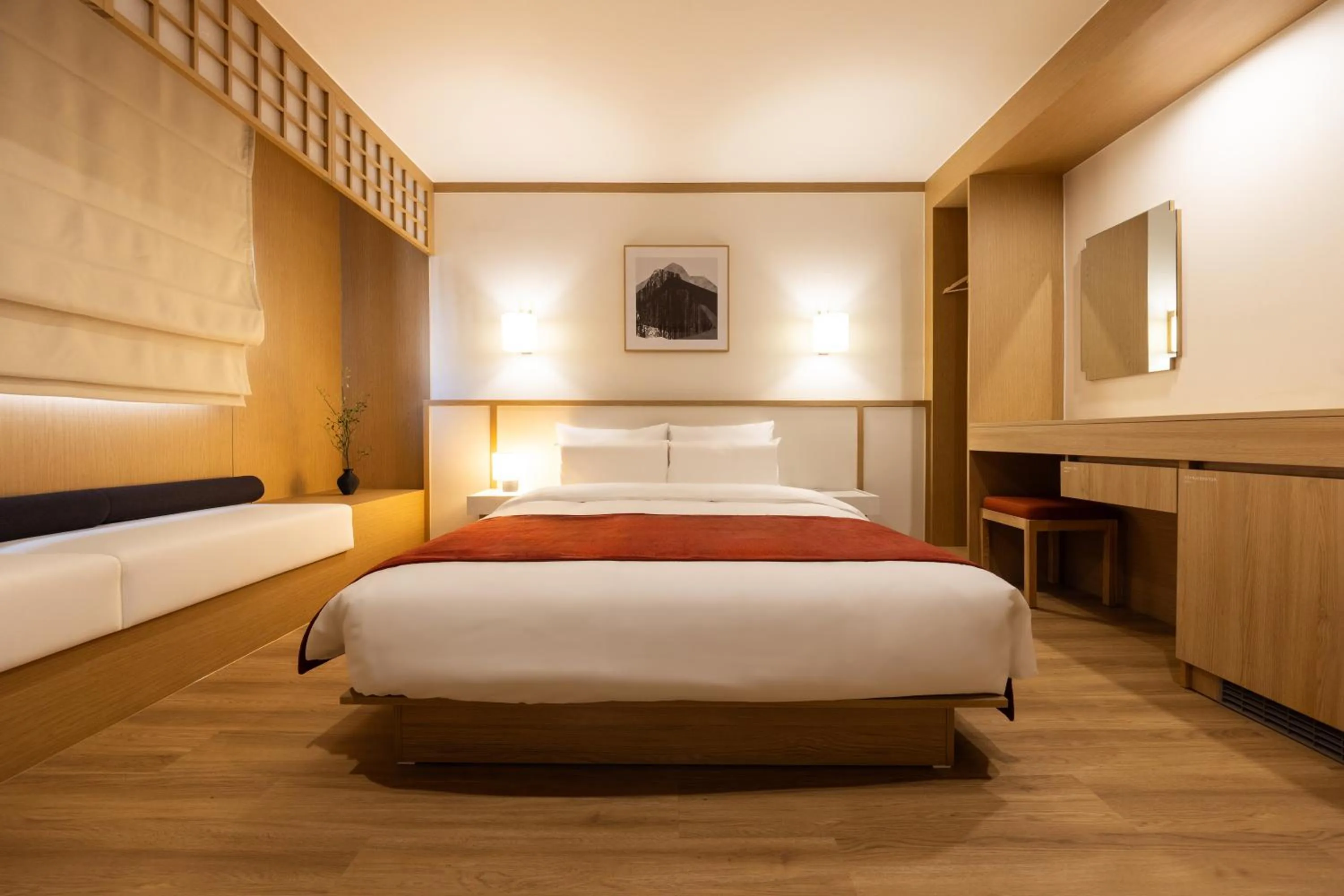 Bed in AanK Hotel & Spa Pyeongtaek