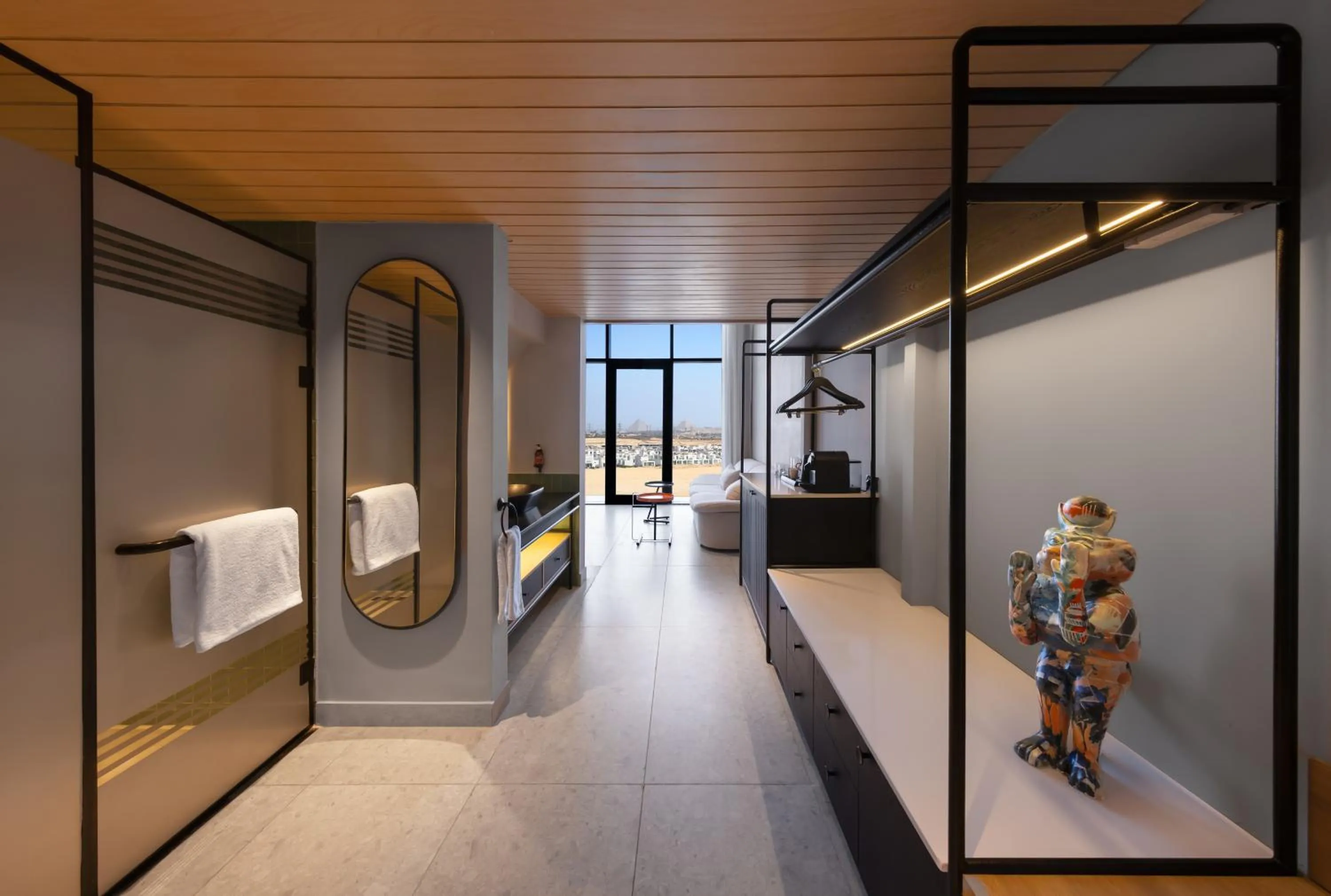 View (from property/room), Bed in Hyatt Centric Cairo West