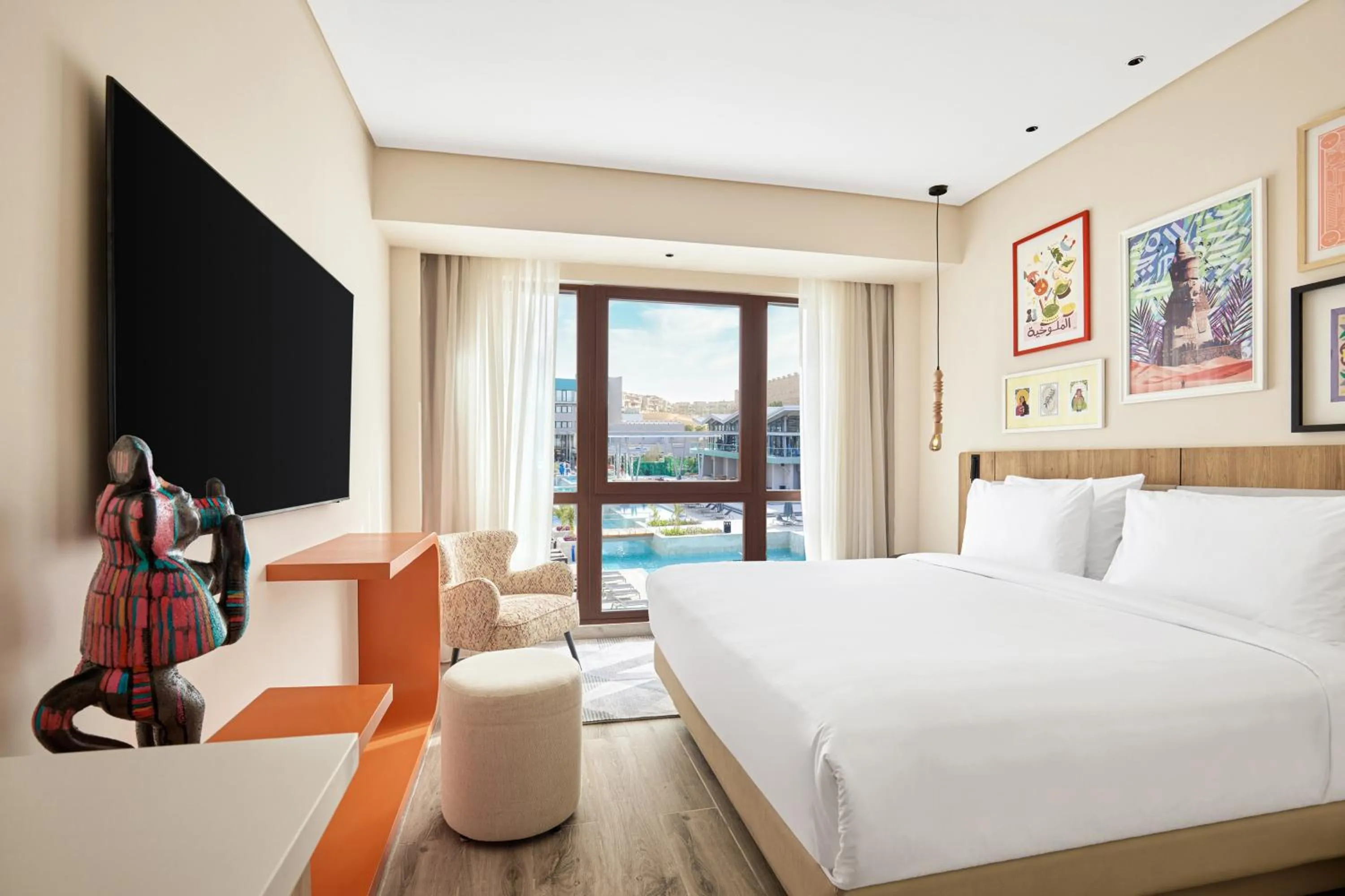 TV and multimedia, Bed in Hyatt Centric Cairo West