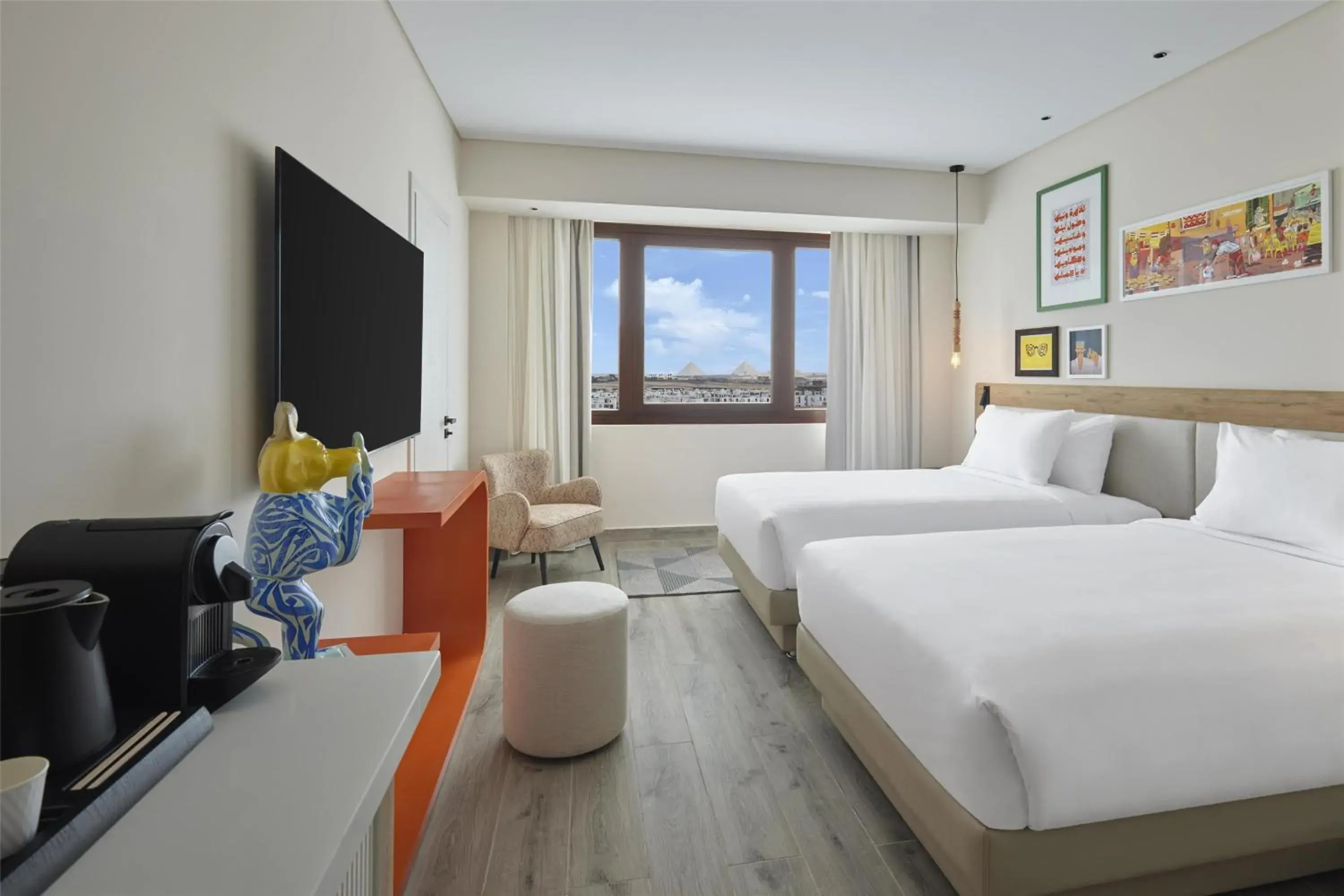 View (from property/room), Bed in Hyatt Centric Cairo West View (from property/room), Bed in Hyatt Centric Cairo West