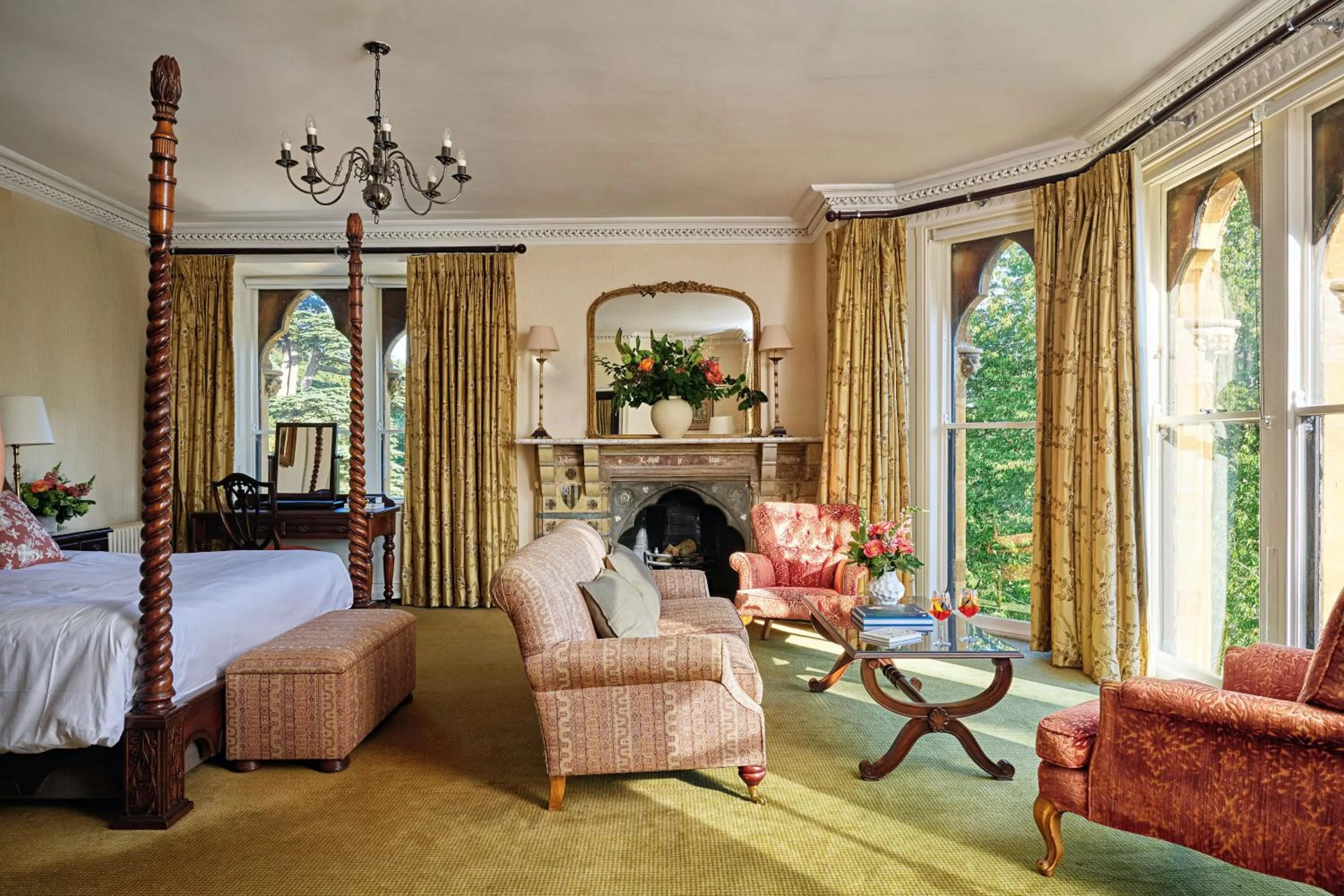 Bedroom, Bed in Ettington Park Hotel, Stratford-upon-Avon