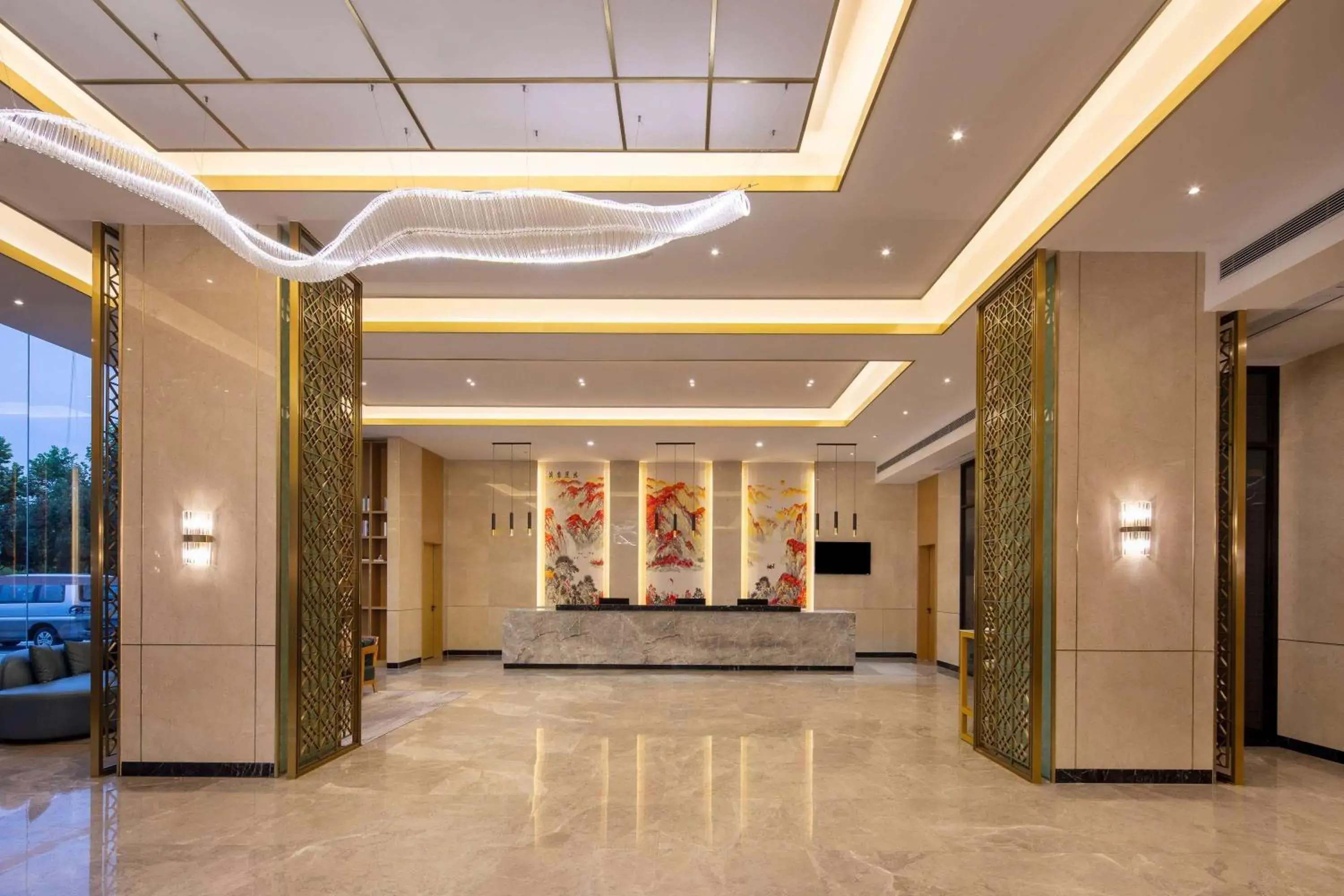 Lobby or reception in Ramada by Wyndham Changsha East Lobby or reception in Ramada by Wyndham Changsha East