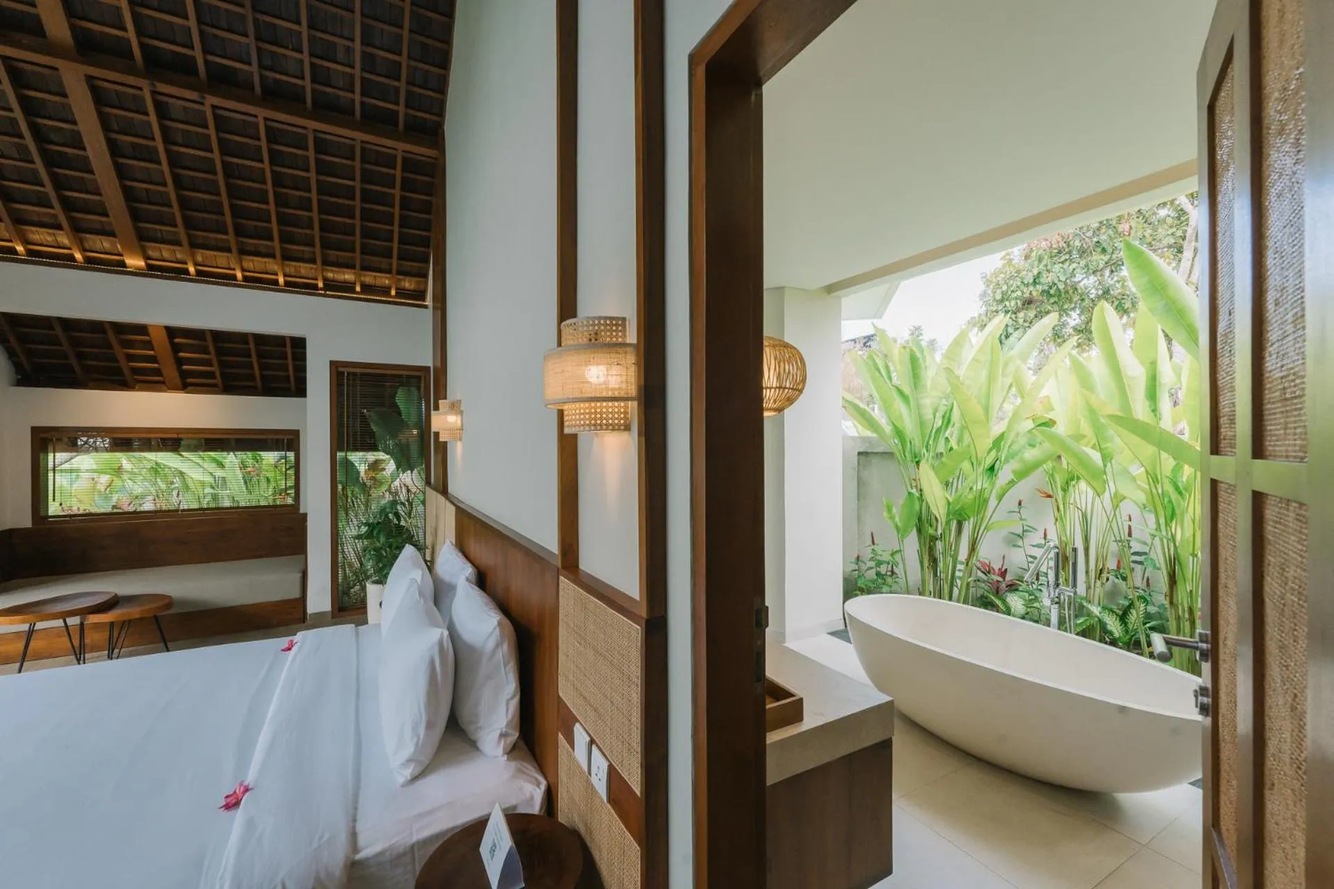 Bedroom in Arpana Luxury Private Pool Villas