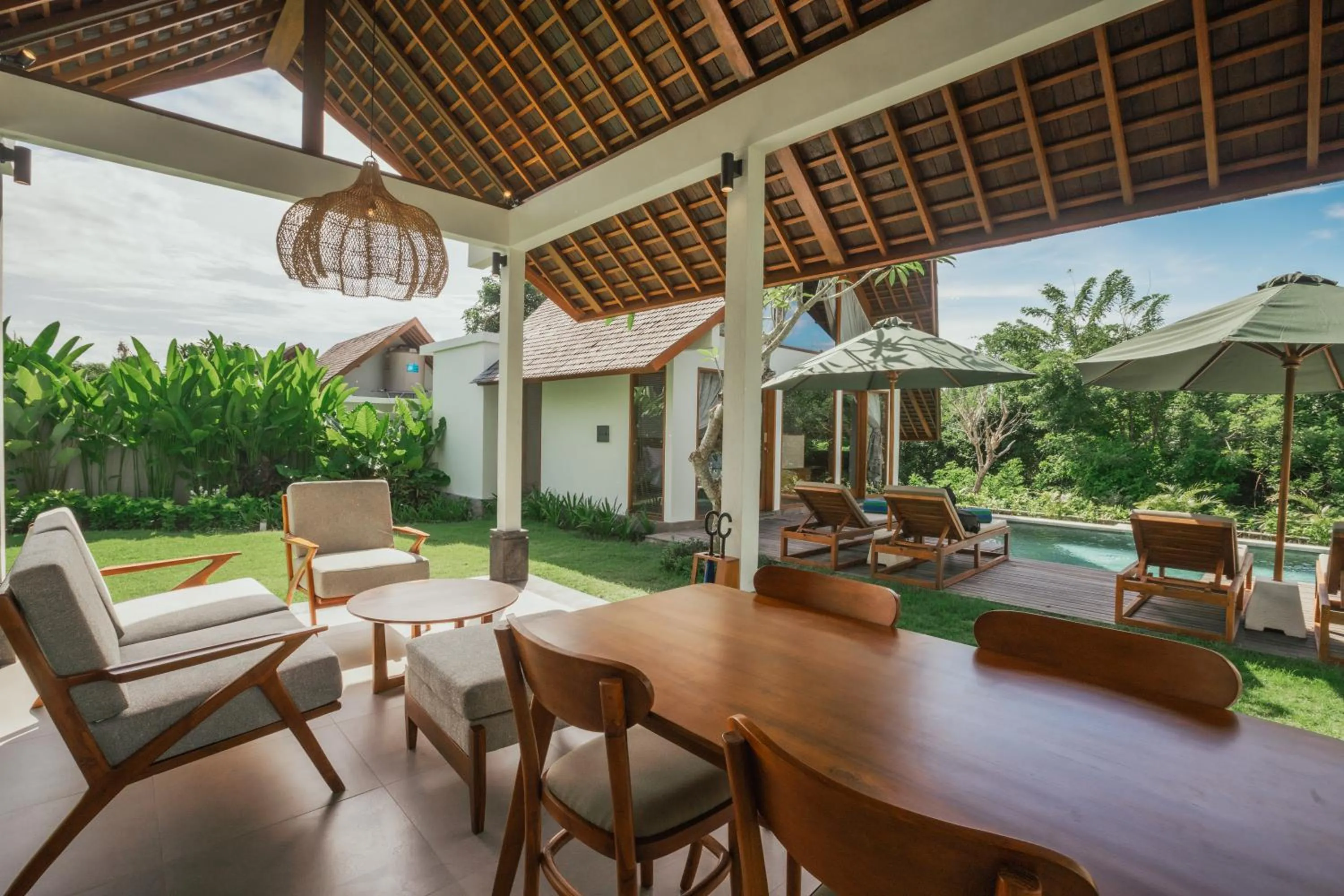 Patio in Arpana Luxury Private Pool Villas