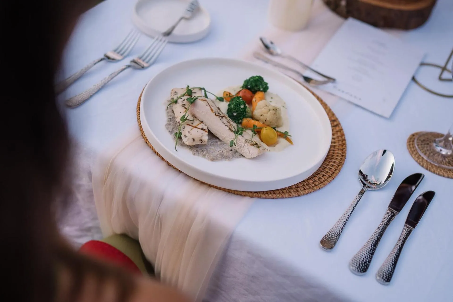 Dinner in Arpana Luxury Private Pool Villas