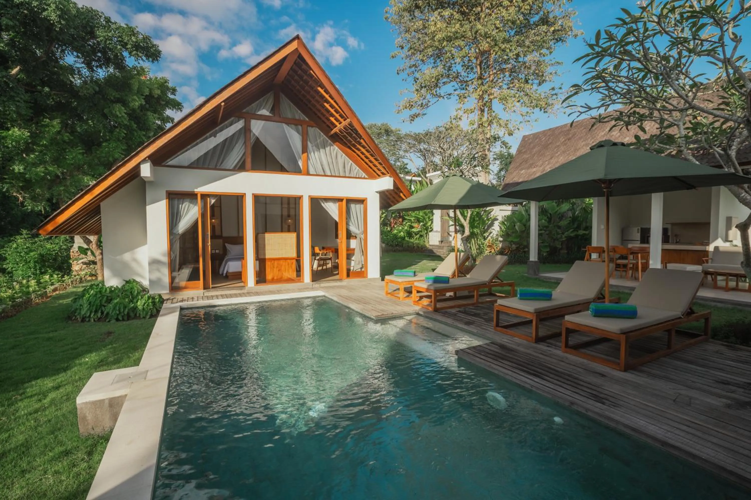 Patio in Arpana Luxury Private Pool Villas