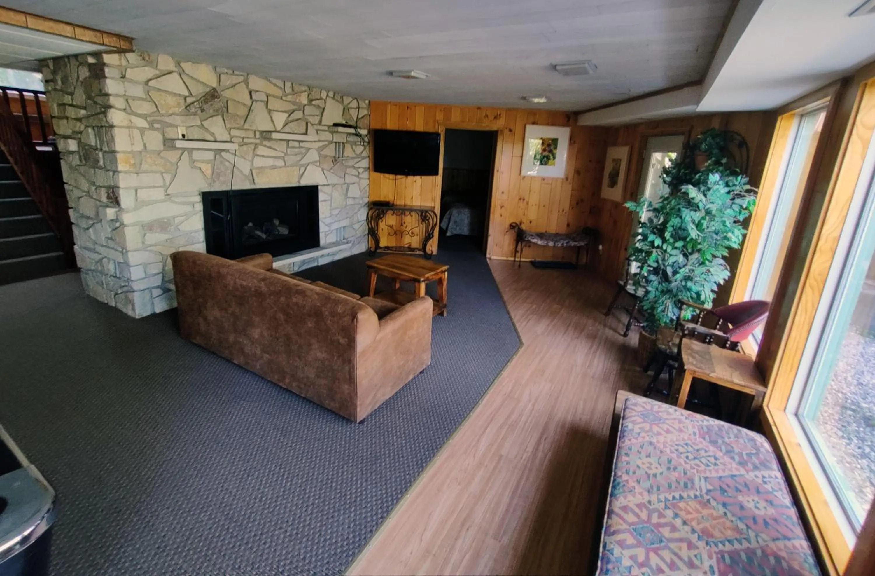 fireplace in Holiday Acres Resort