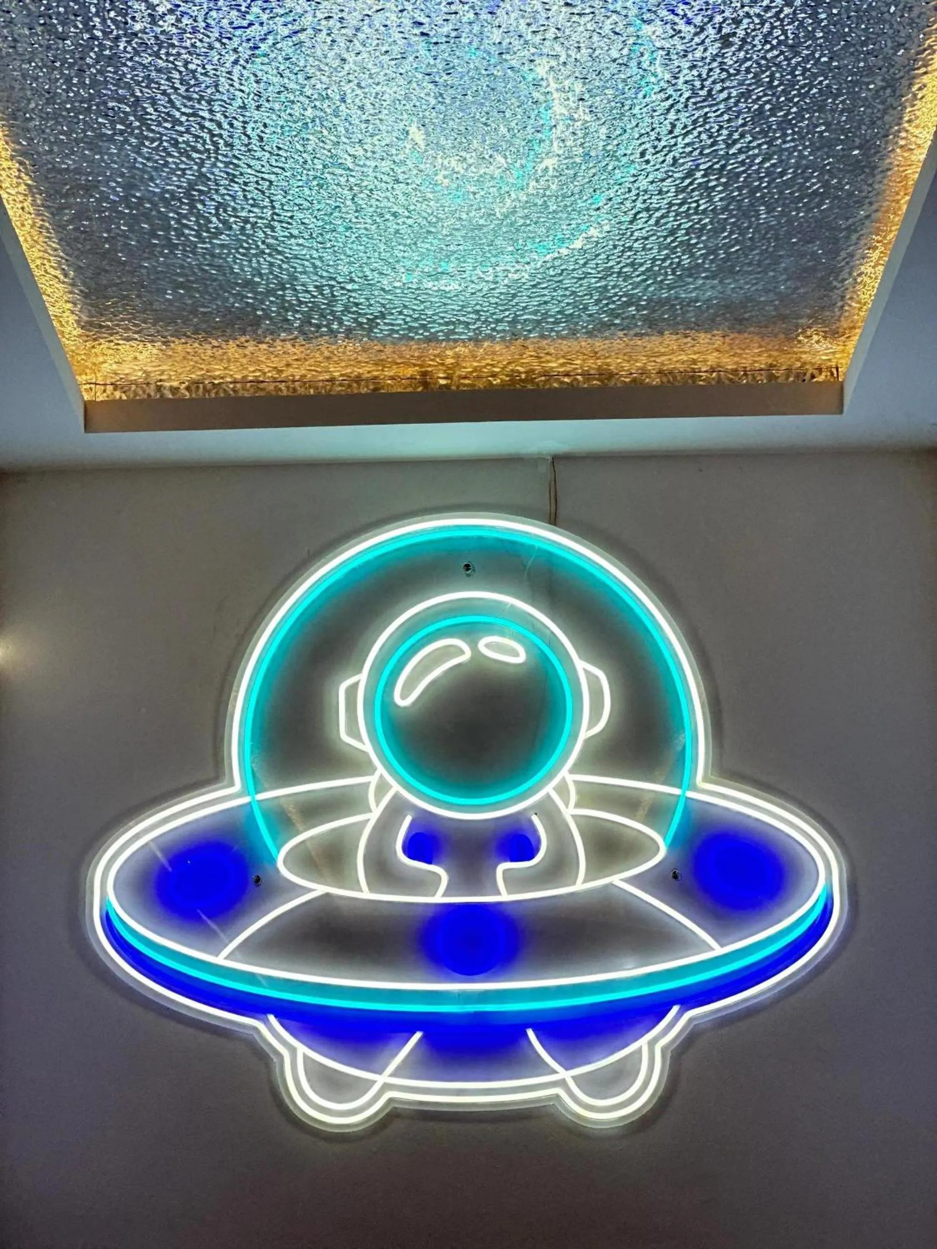 Decorative detail in U Capsule Hotel Kulai