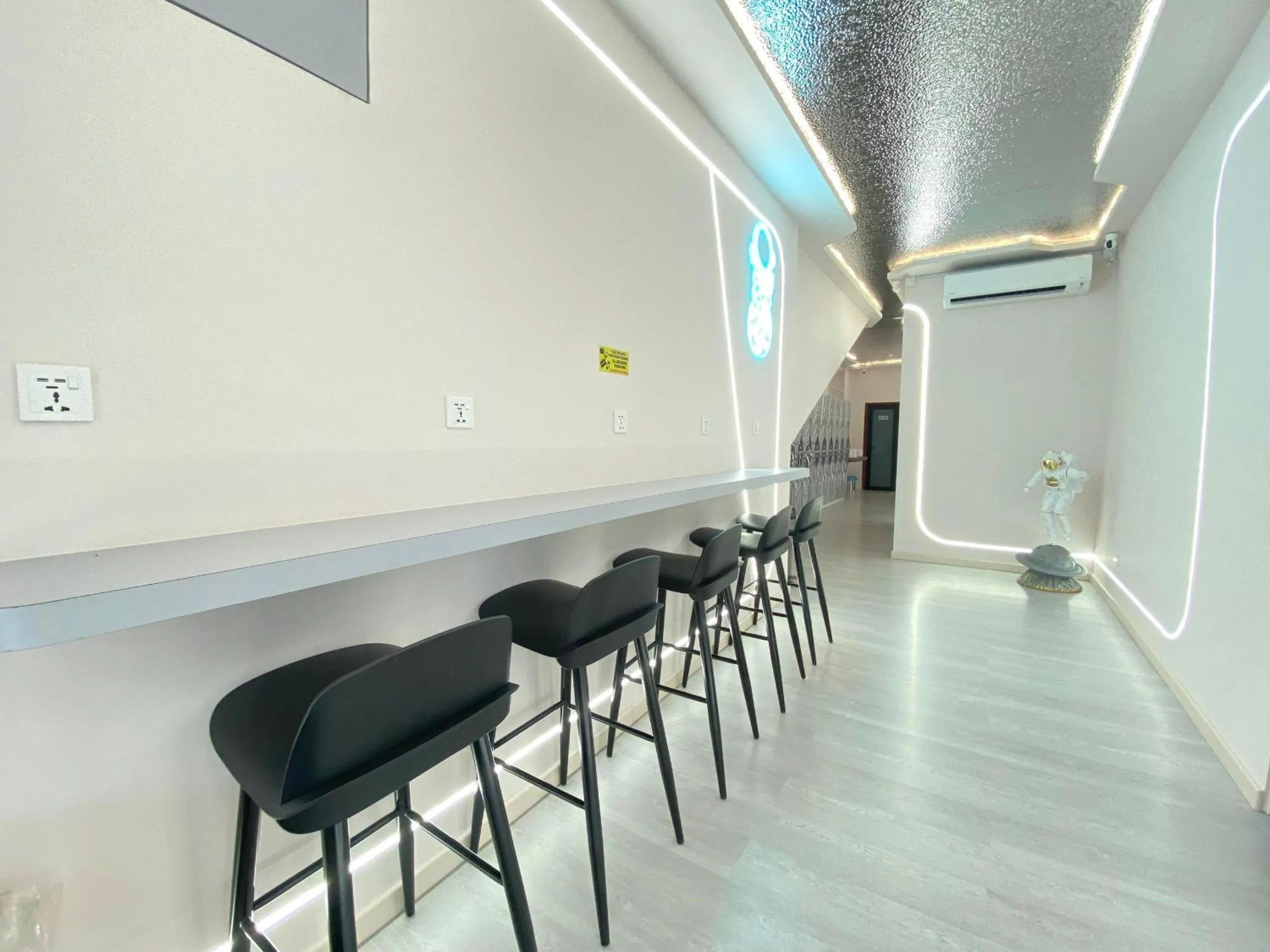 Seating area in U Capsule Hotel Kulai