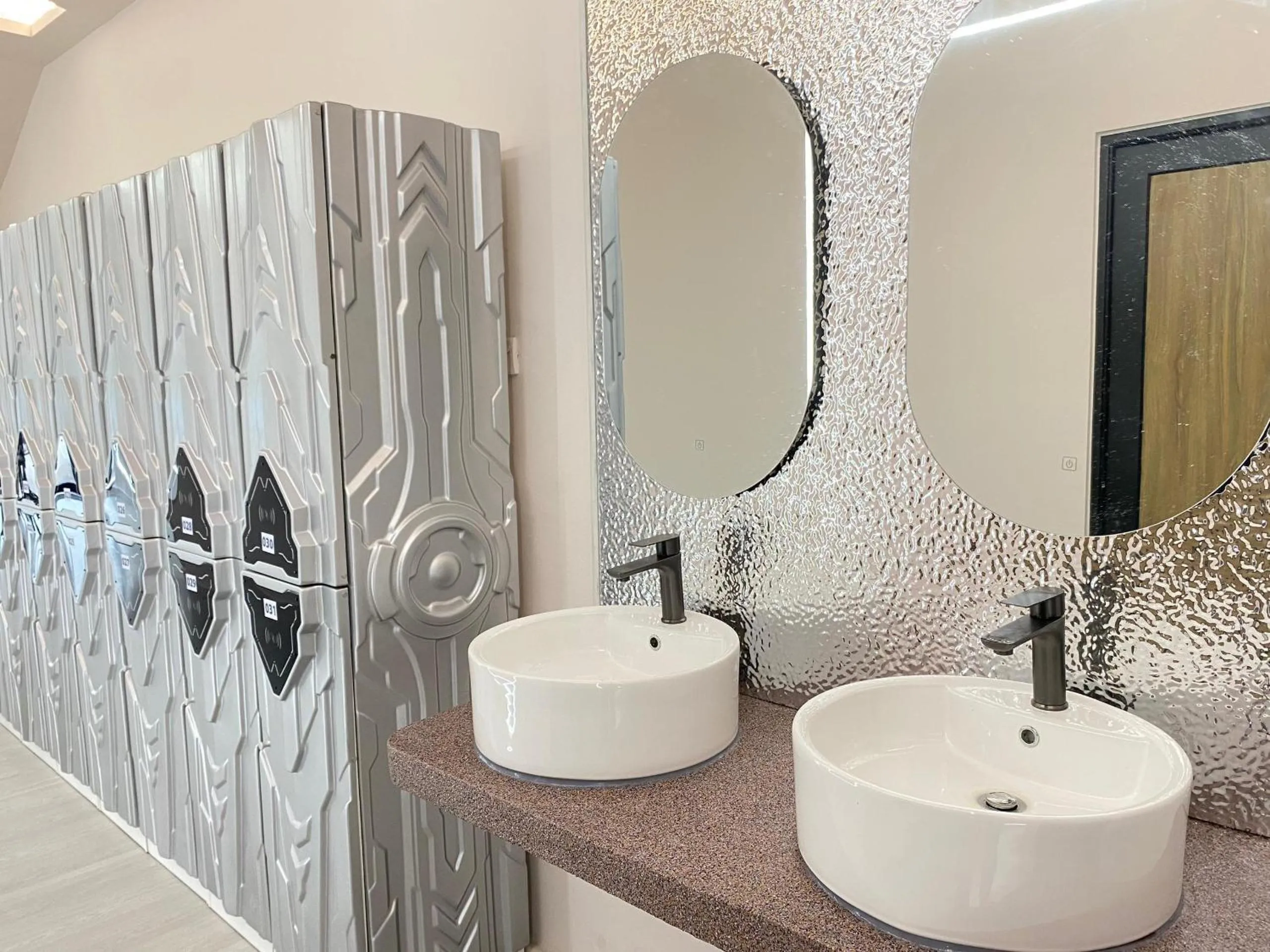 Decorative detail in U Capsule Hotel Kulai