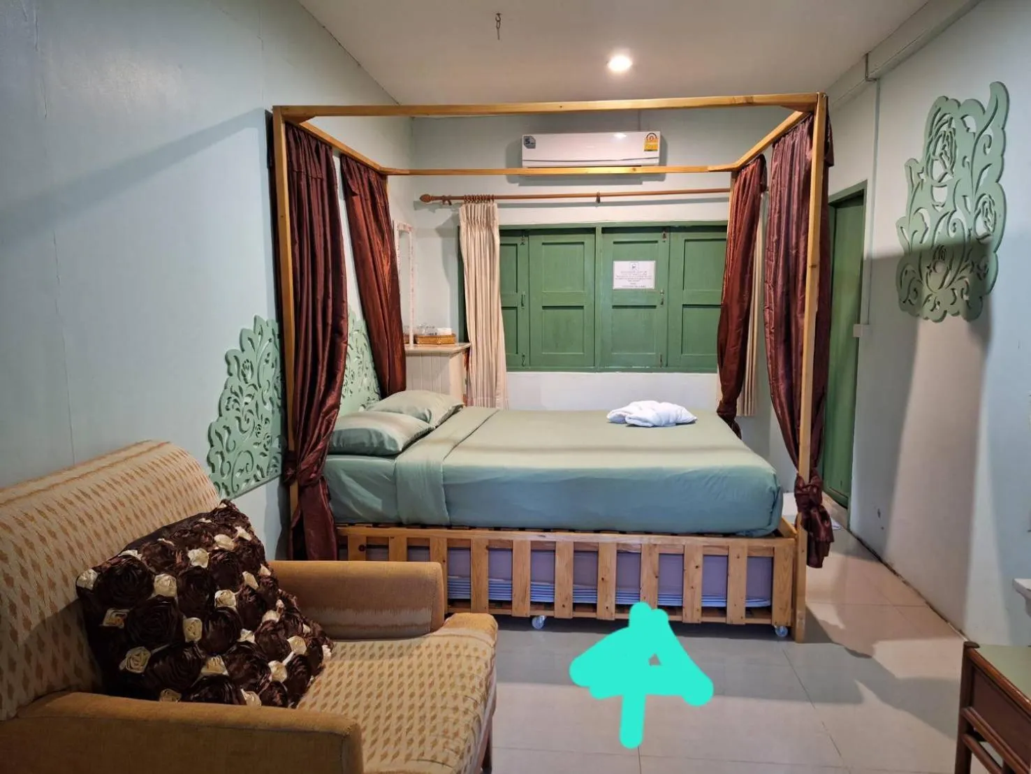Bed in Baanrak amphawa homestay