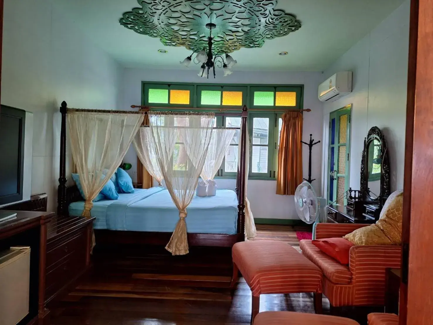 Bed in Baanrak amphawa homestay Bed in Baanrak amphawa homestay