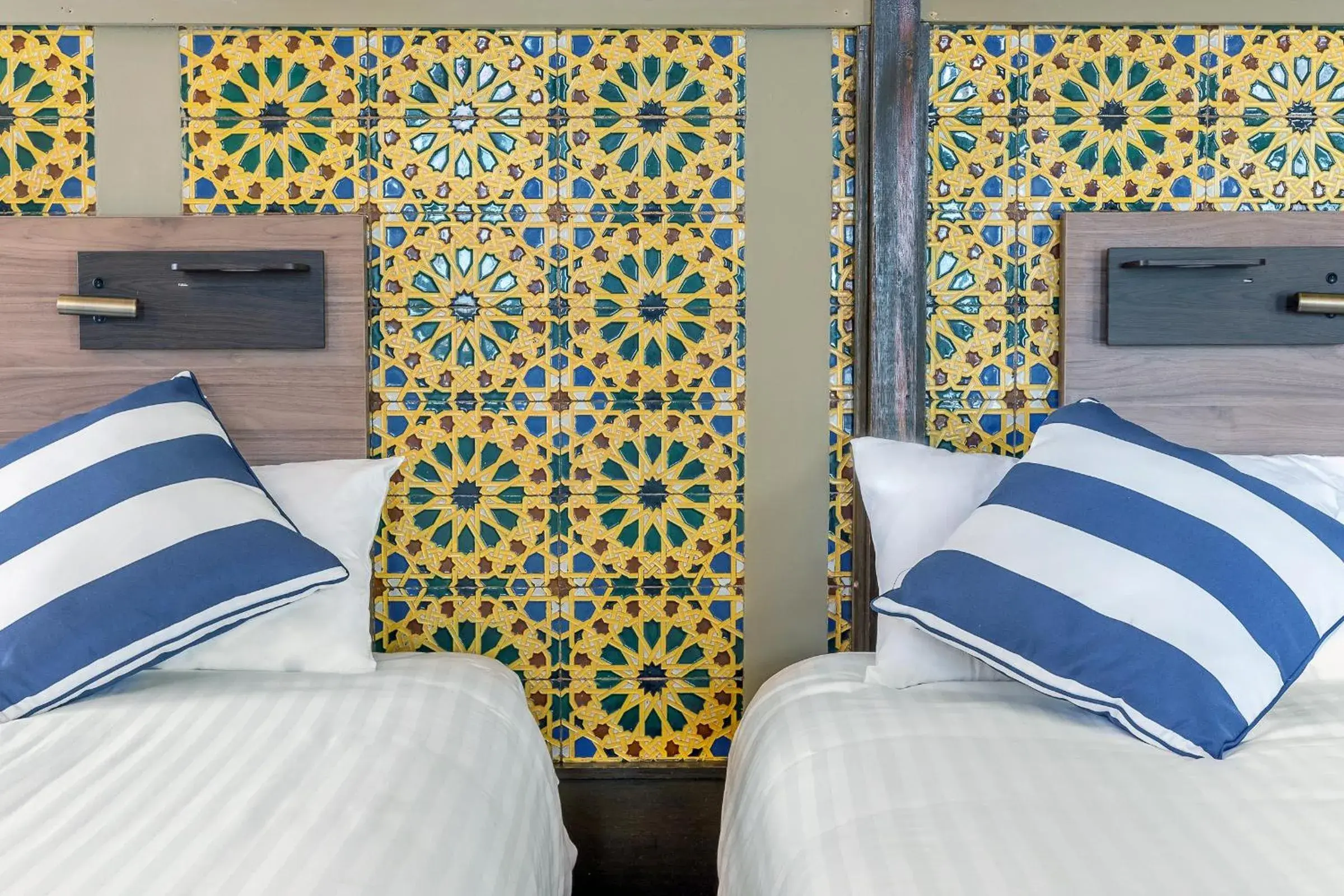 Decorative detail, Bed in Criterion Hotel Sydney Decorative detail, Bed in Criterion Hotel Sydney